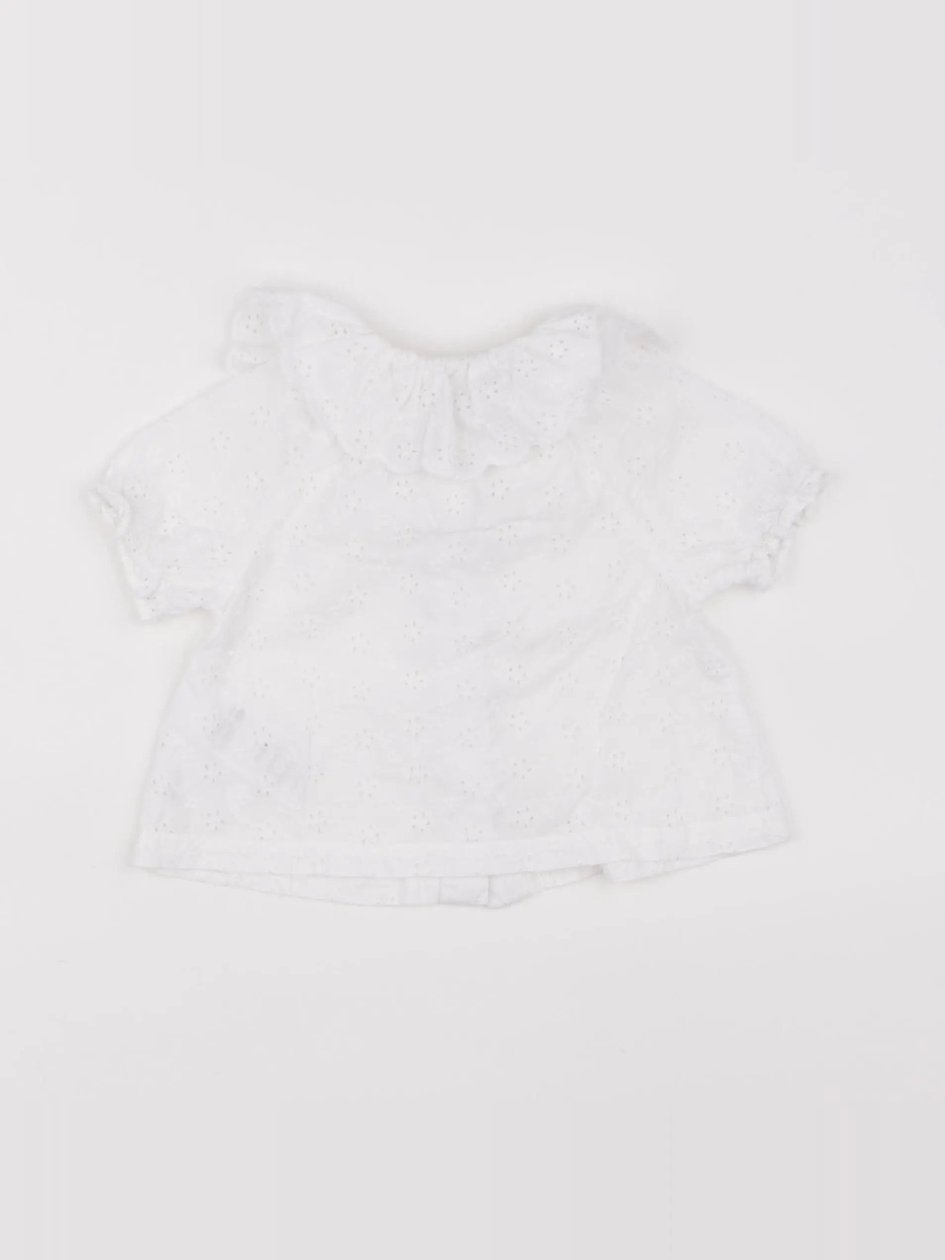 Vertbaudet - blouse blanc - 12 mois
