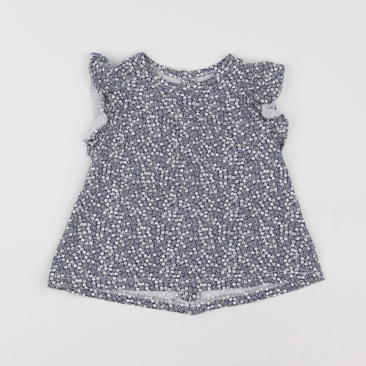 Vertbaudet - tee-shirt bleu, blanc - 18 mois