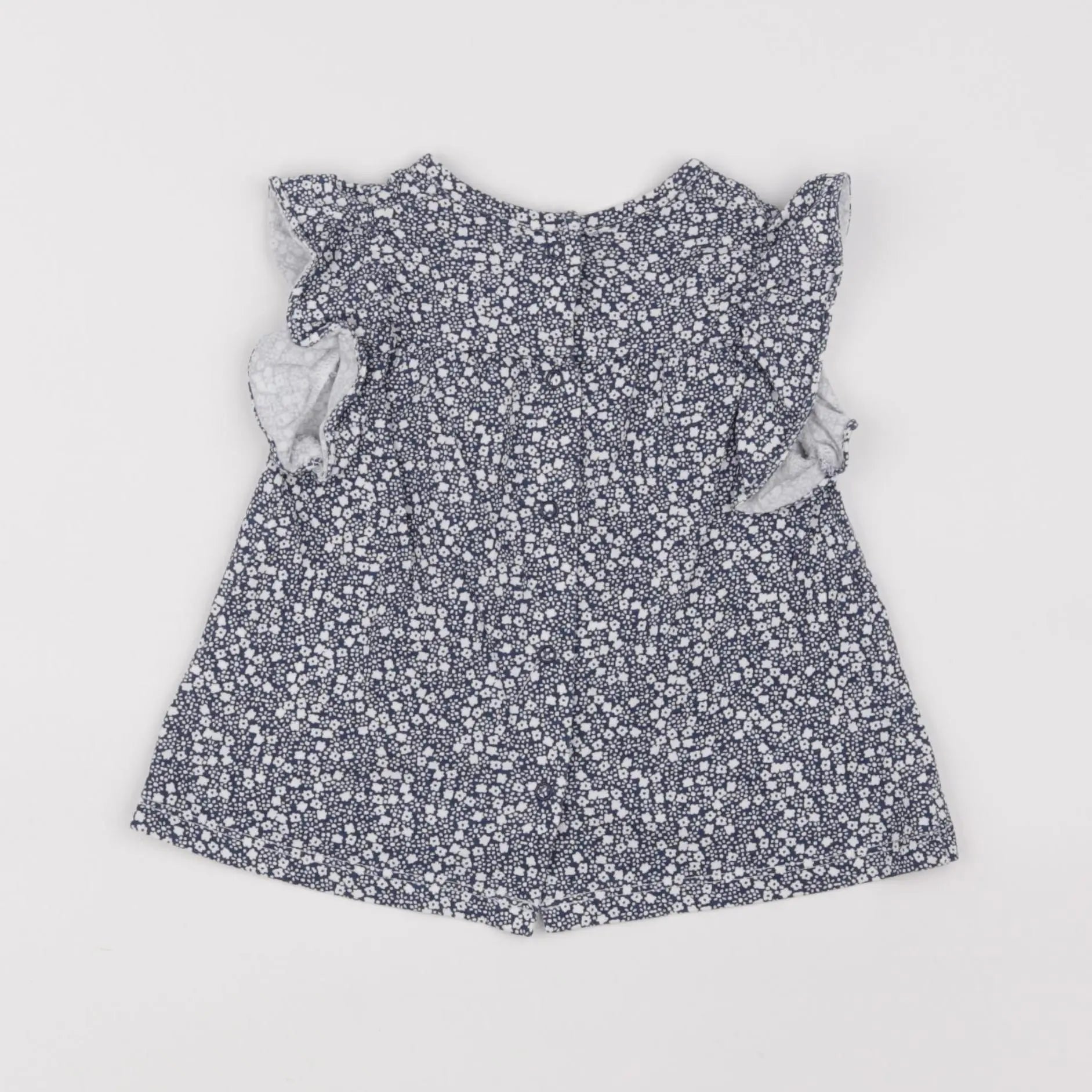 Vertbaudet - tee-shirt bleu, blanc - 18 mois