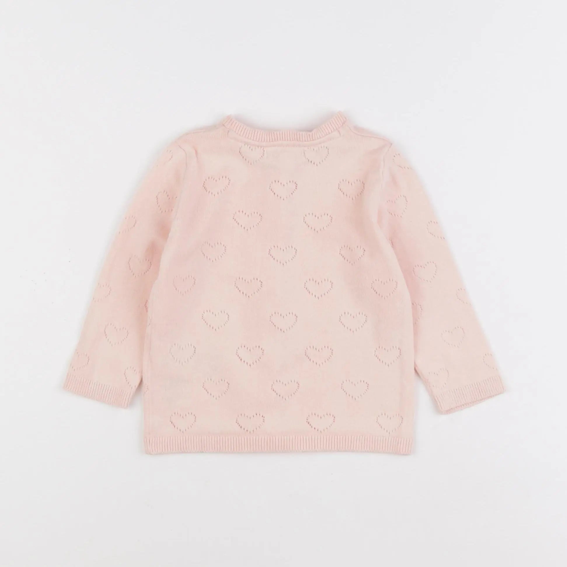 Vertbaudet - gilet rose - 9 mois