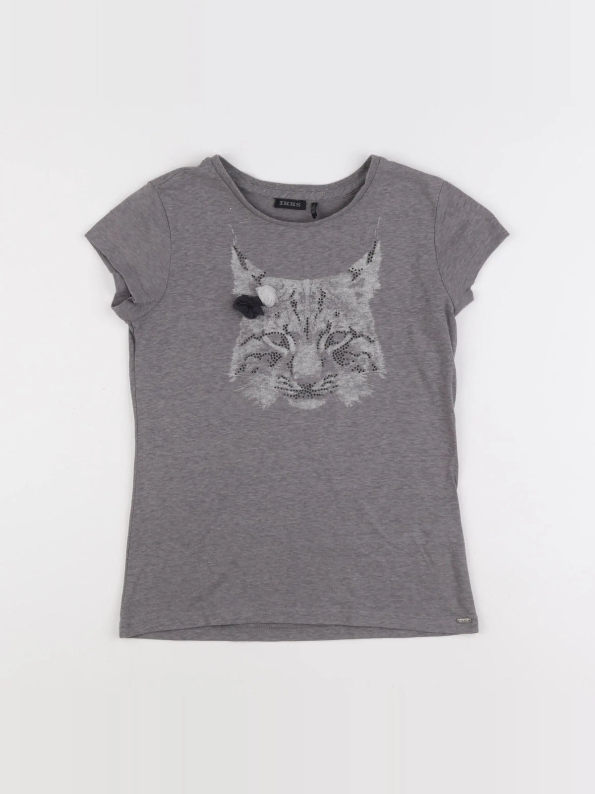 IKKS - tee-shirt gris - 10 ans