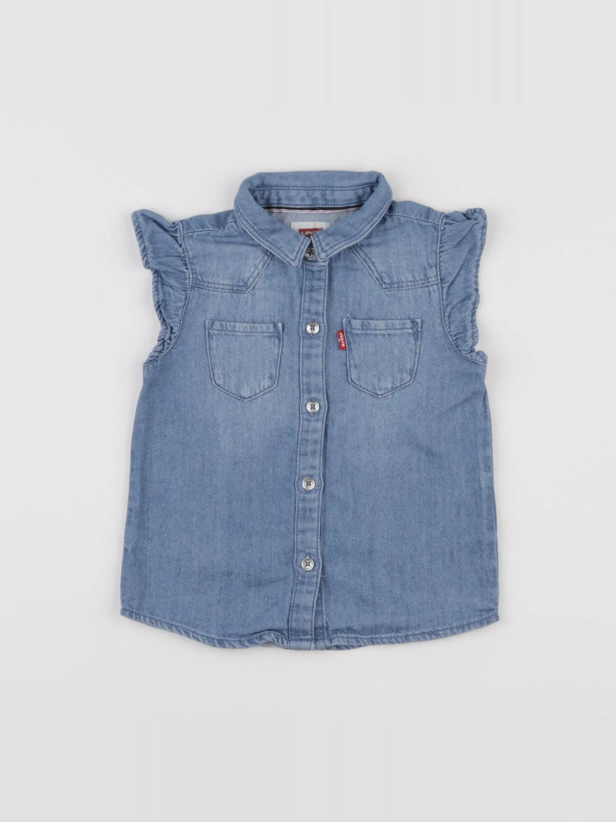 Levi's - chemise bleu - 24 mois