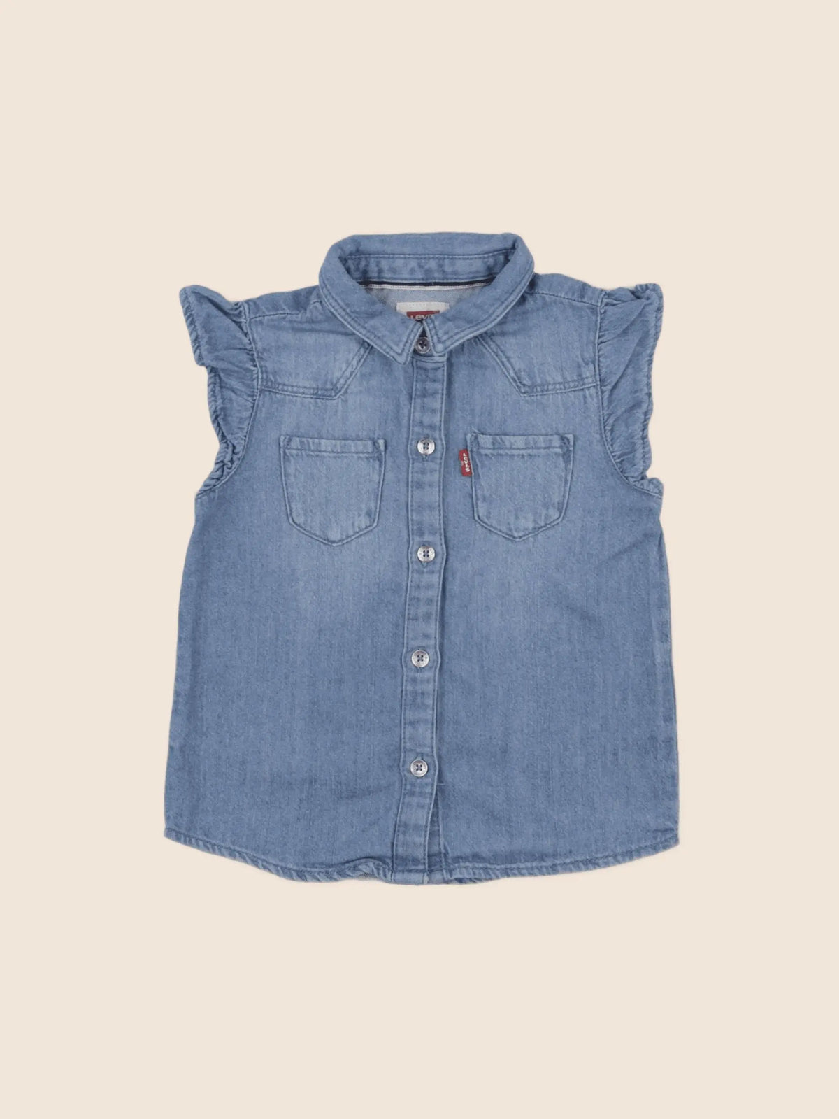 Levi's - chemise bleu - 24 mois
