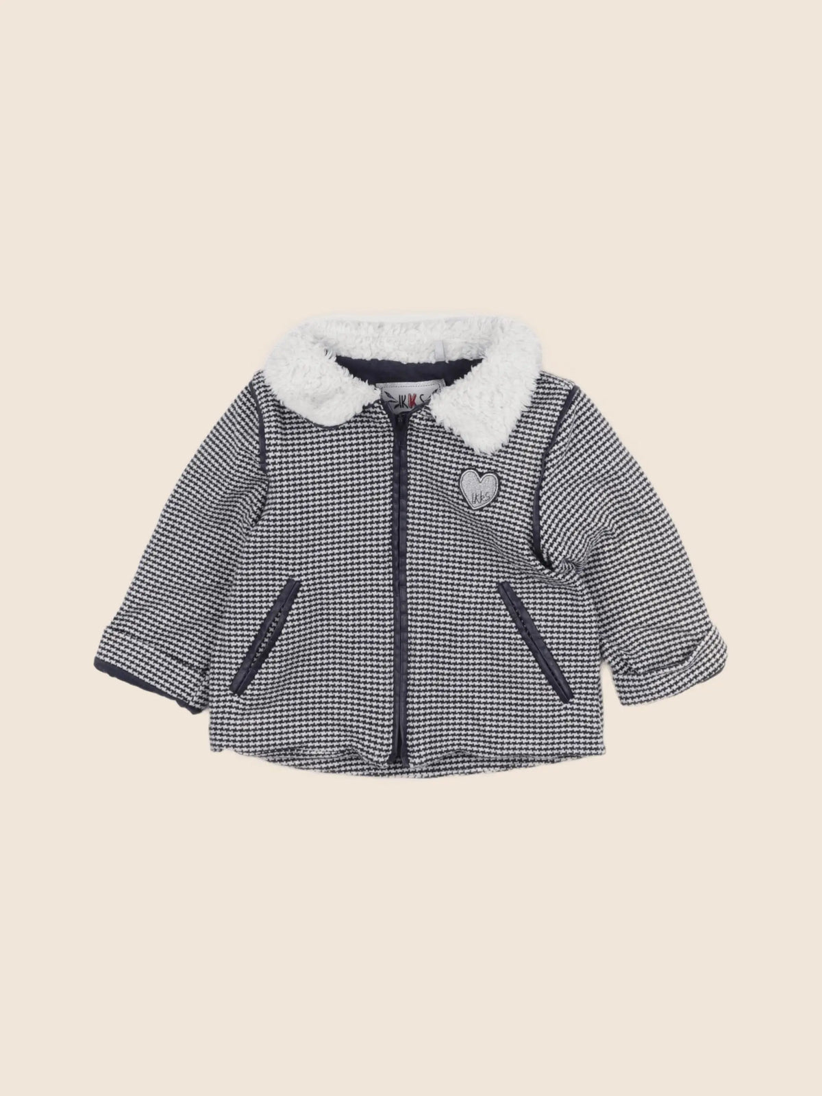 IKKS - veste imprimé au dos bleu - 18 mois