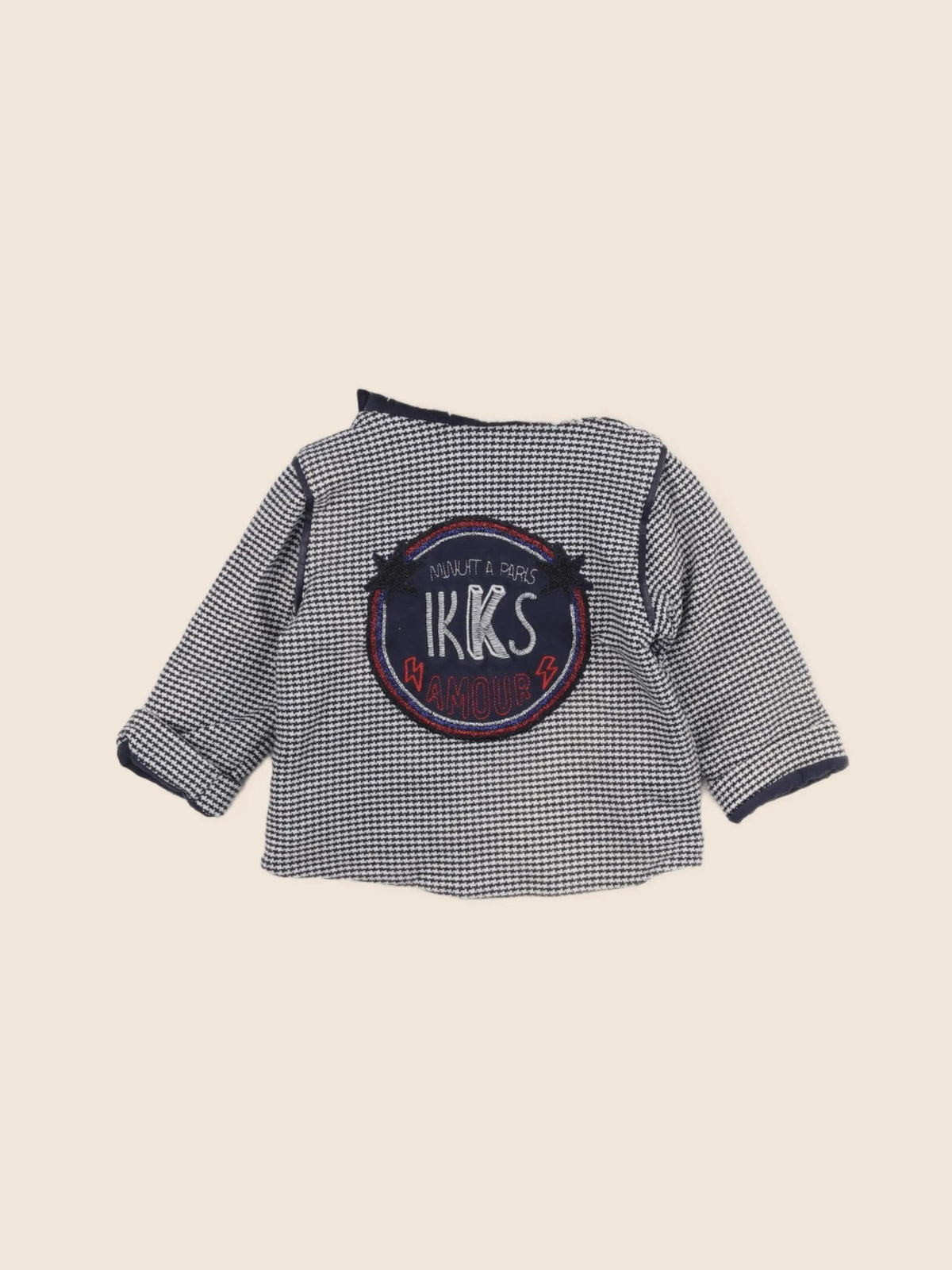 IKKS - veste imprimé au dos bleu - 18 mois