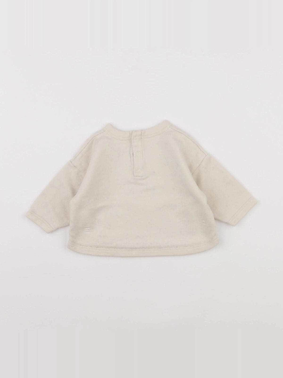 Petit Bateau - sweat beige - 6 mois