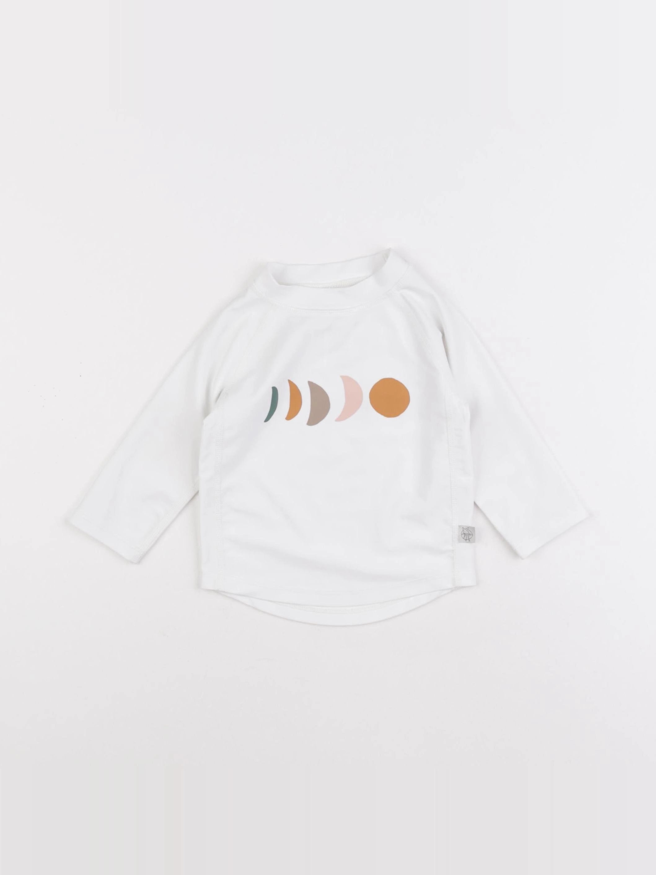 Lassig - tee-shirt de bain blanc - 3/6 mois