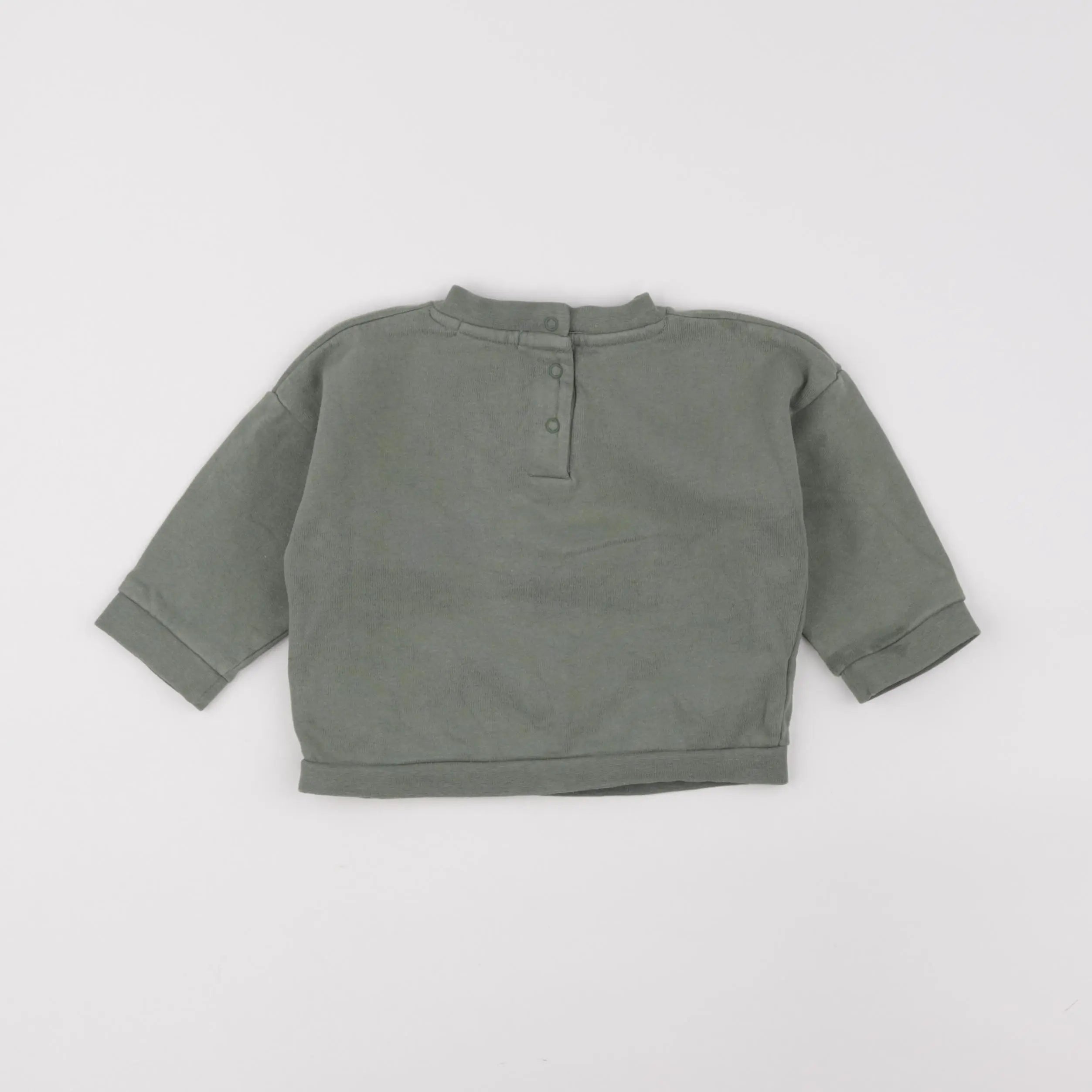 Vertbaudet - sweat vert - 12 mois
