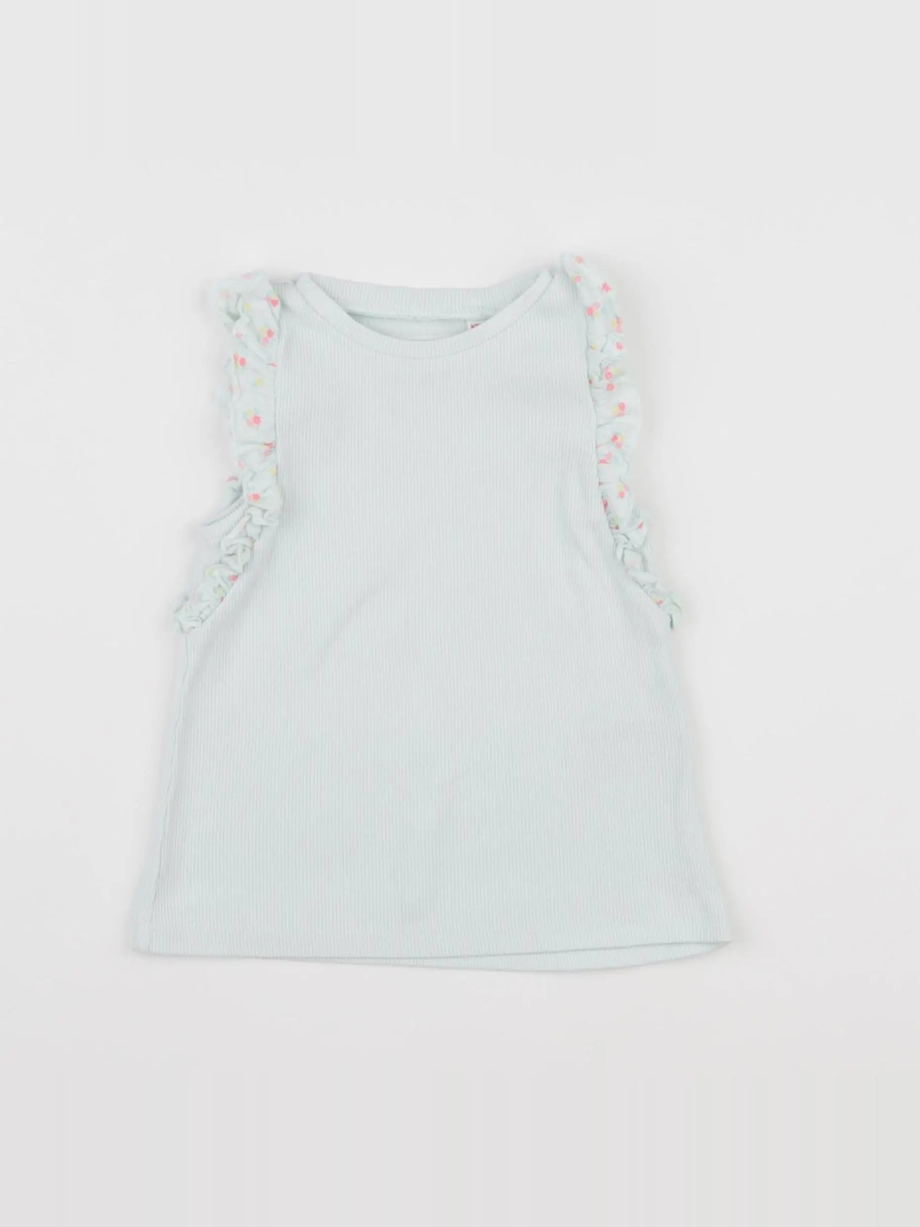 Zara - débardeur bleu - 12/18 mois