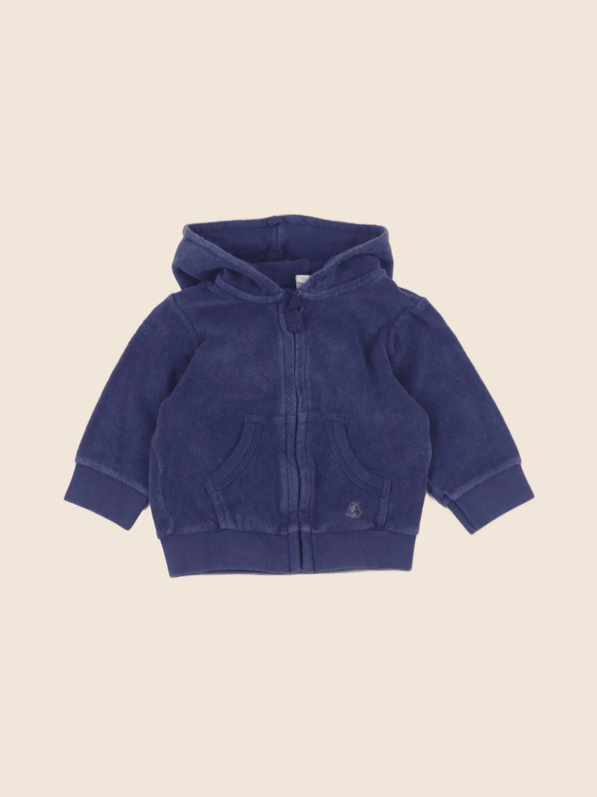 Petit Bateau - sweat bleu - 6 mois