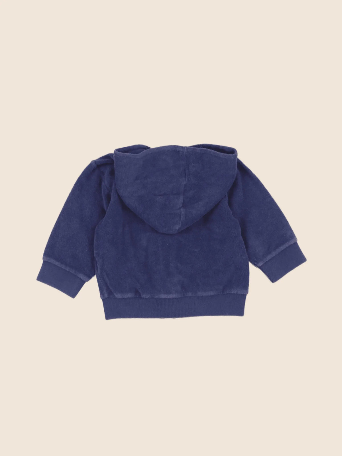 Petit Bateau - sweat bleu - 6 mois