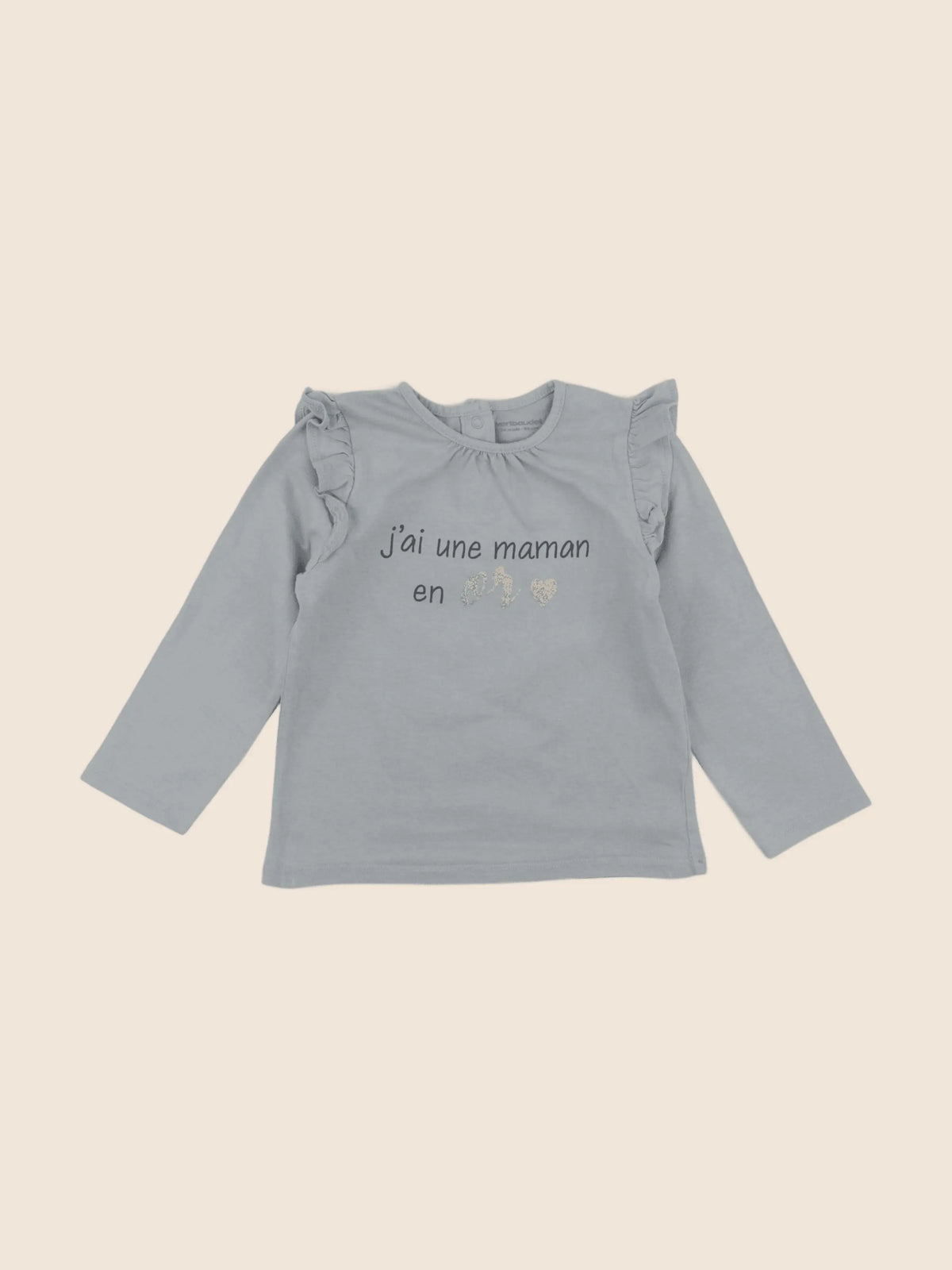 Vertbaudet - tee-shirt bleu - 24 mois