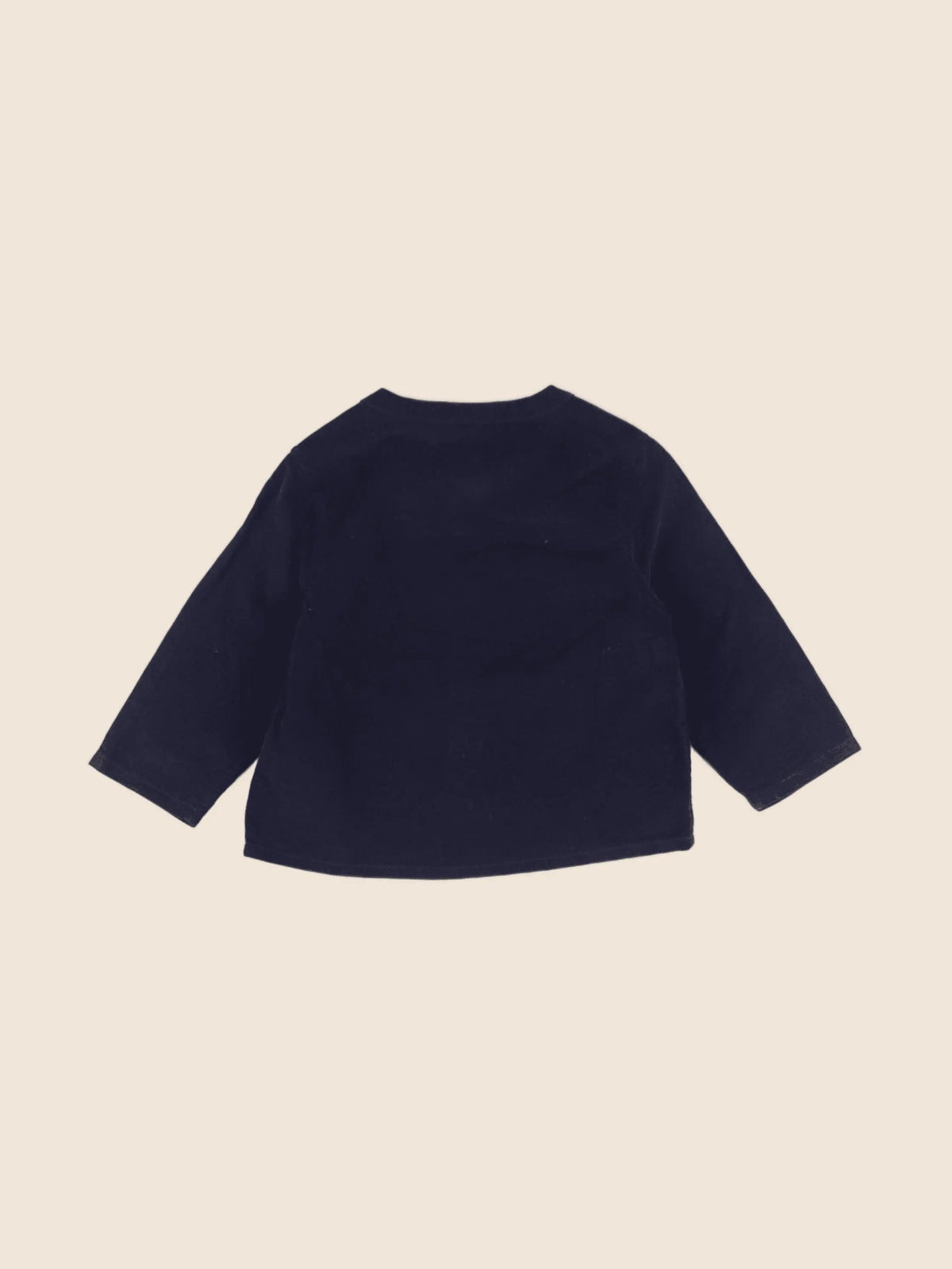 Petit Bateau - chemise bleu - 6 mois