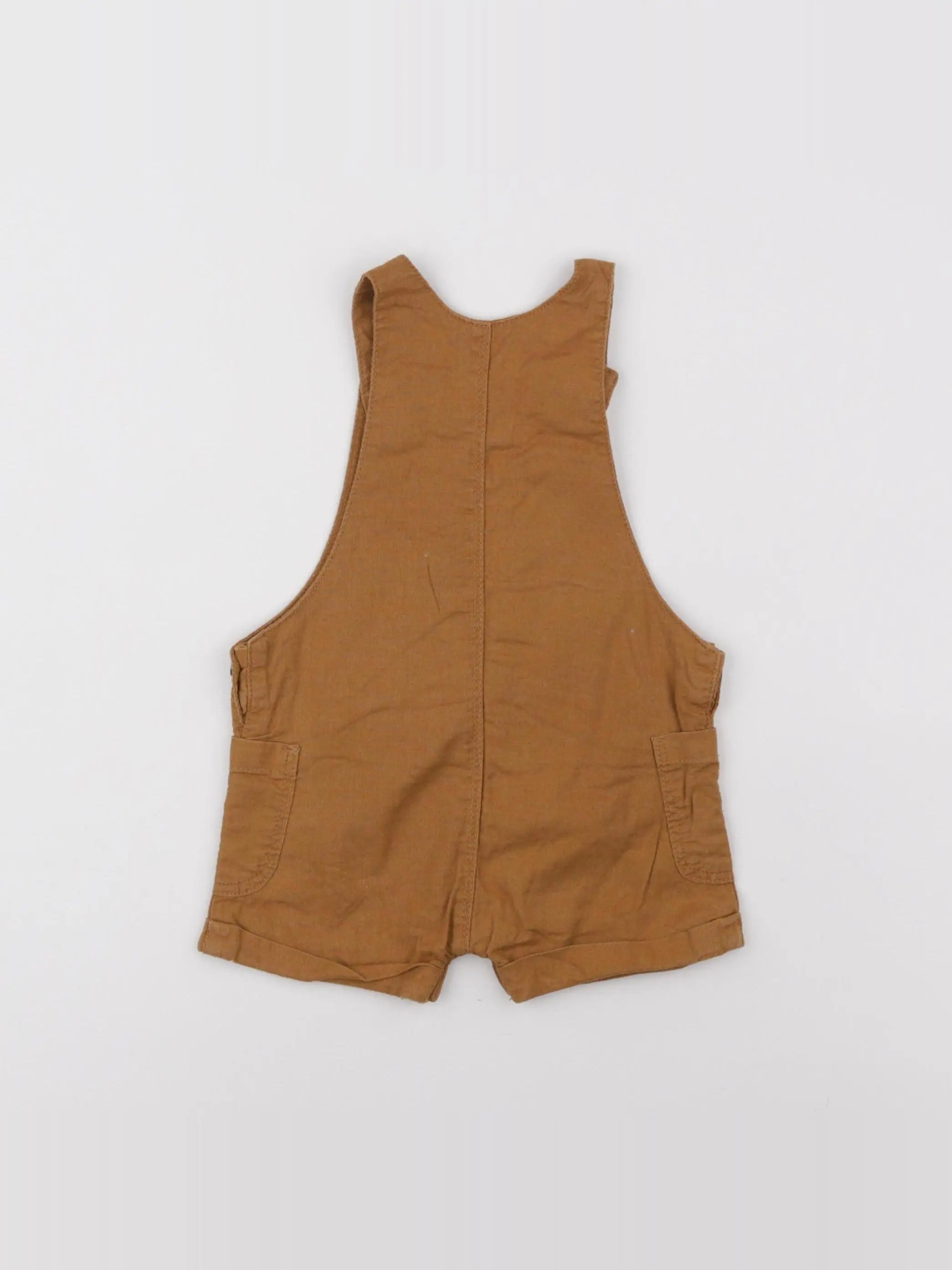 Vertbaudet - salopette marron - 12 mois