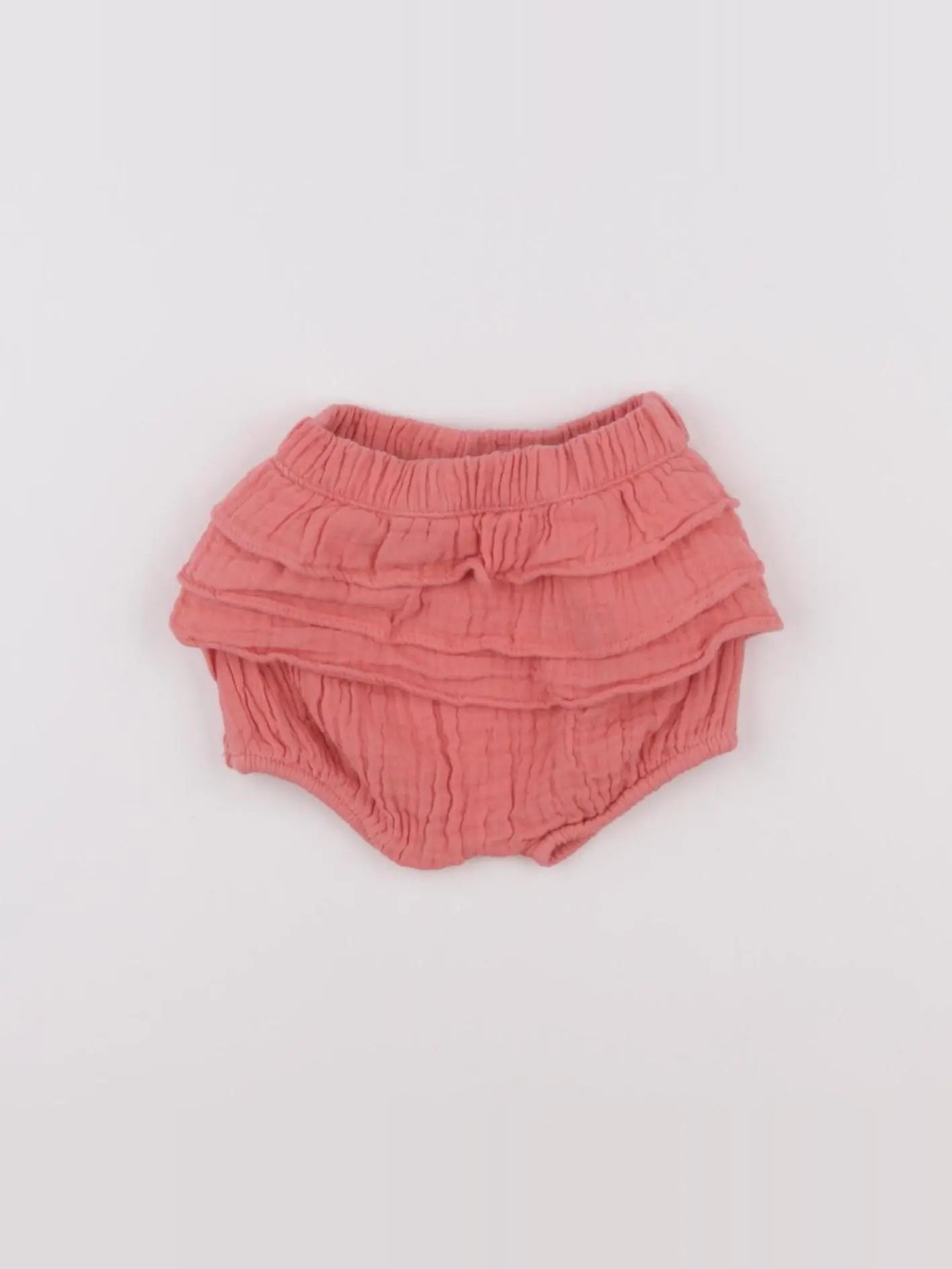 Vertbaudet - bloomer volants au dos rose - 3 mois