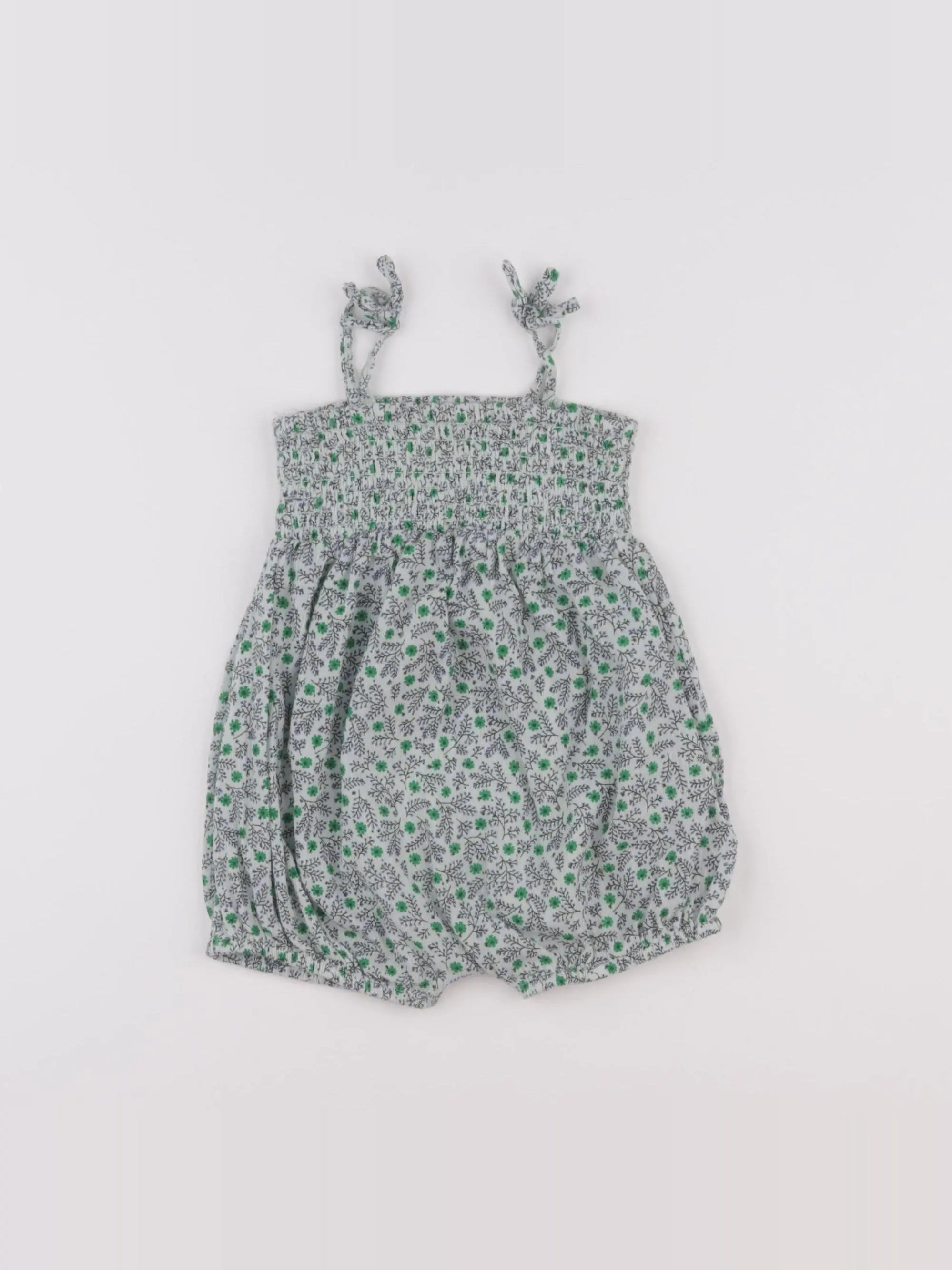 Boutchou - combinaison vert - 6 mois