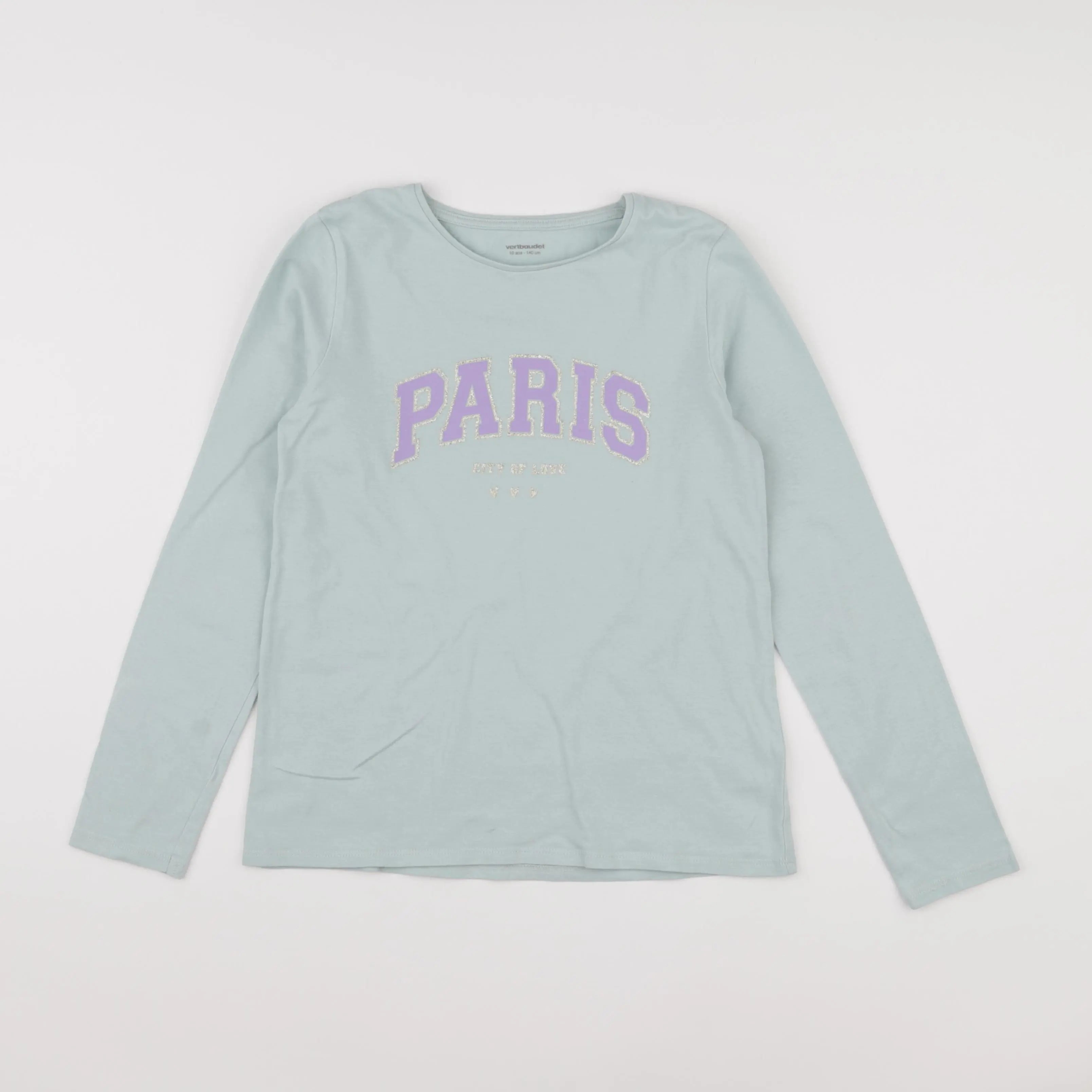 Vertbaudet - tee-shirt vert - 10 ans