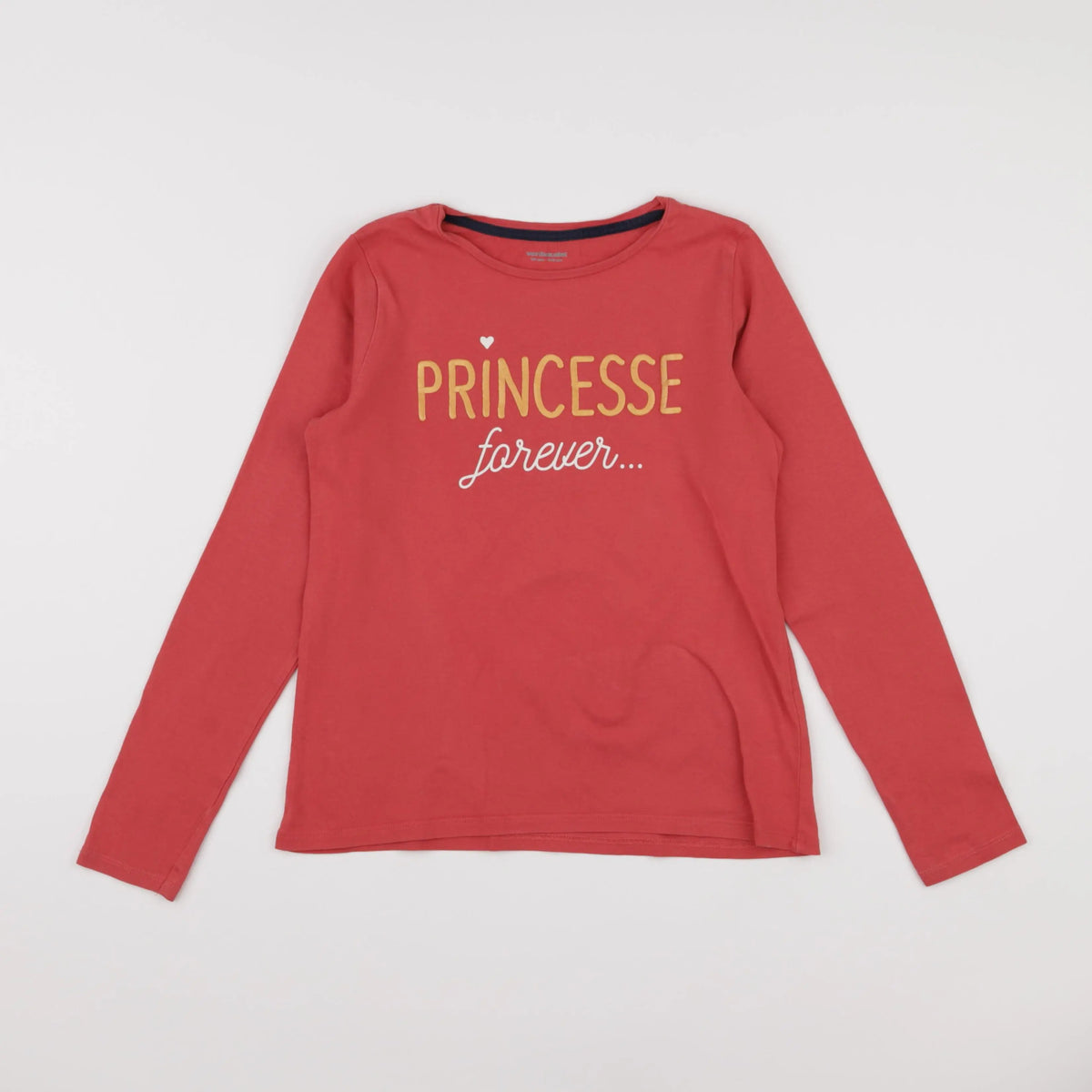 Vertbaudet - tee-shirt rouge - 10 ans