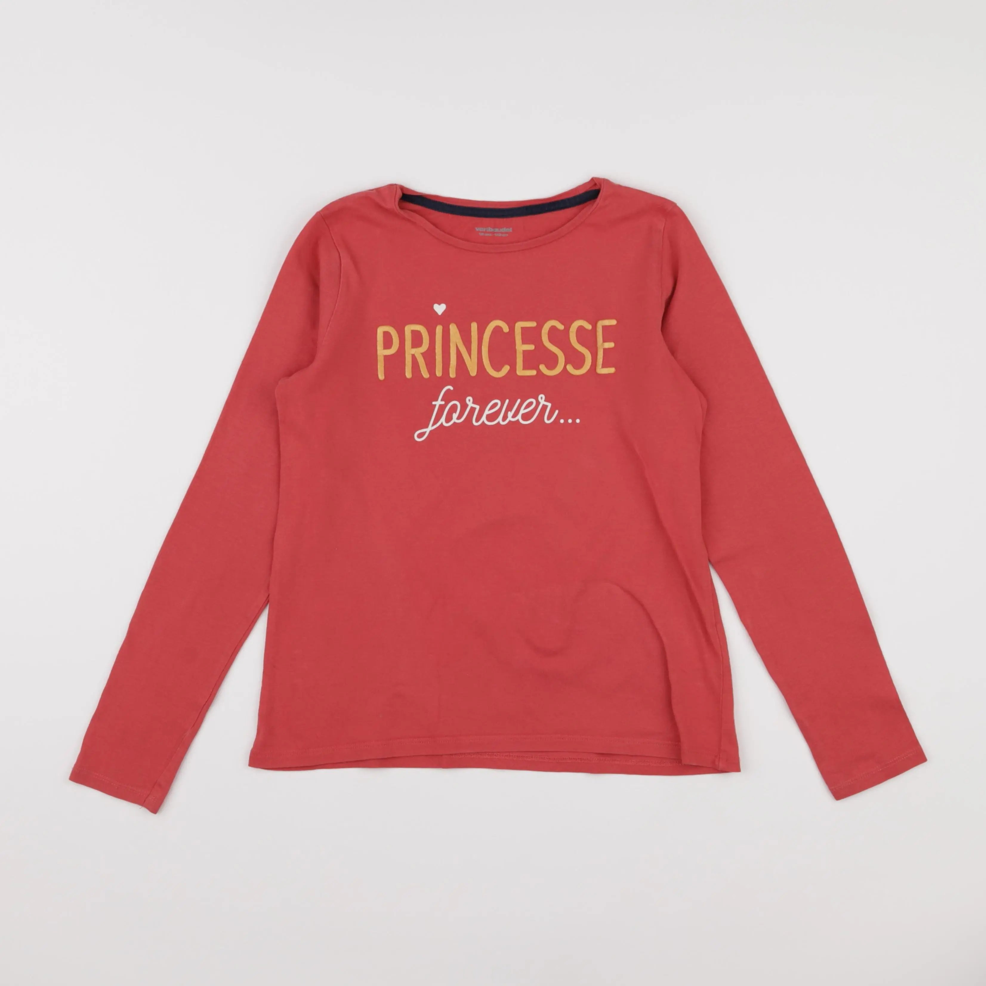 Vertbaudet - tee-shirt rouge - 10 ans