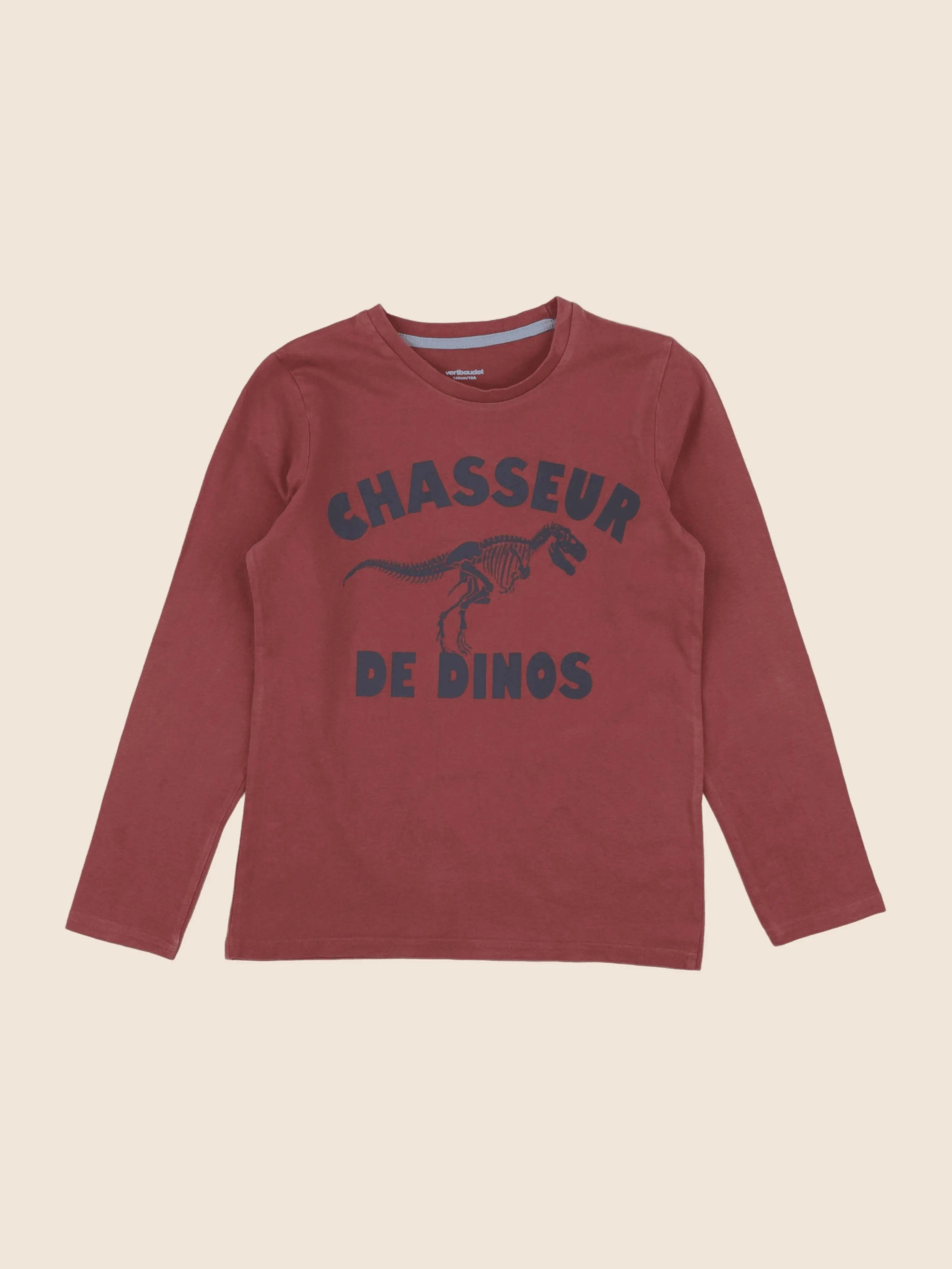 Vertbaudet - tee-shirt rouge - 10 ans