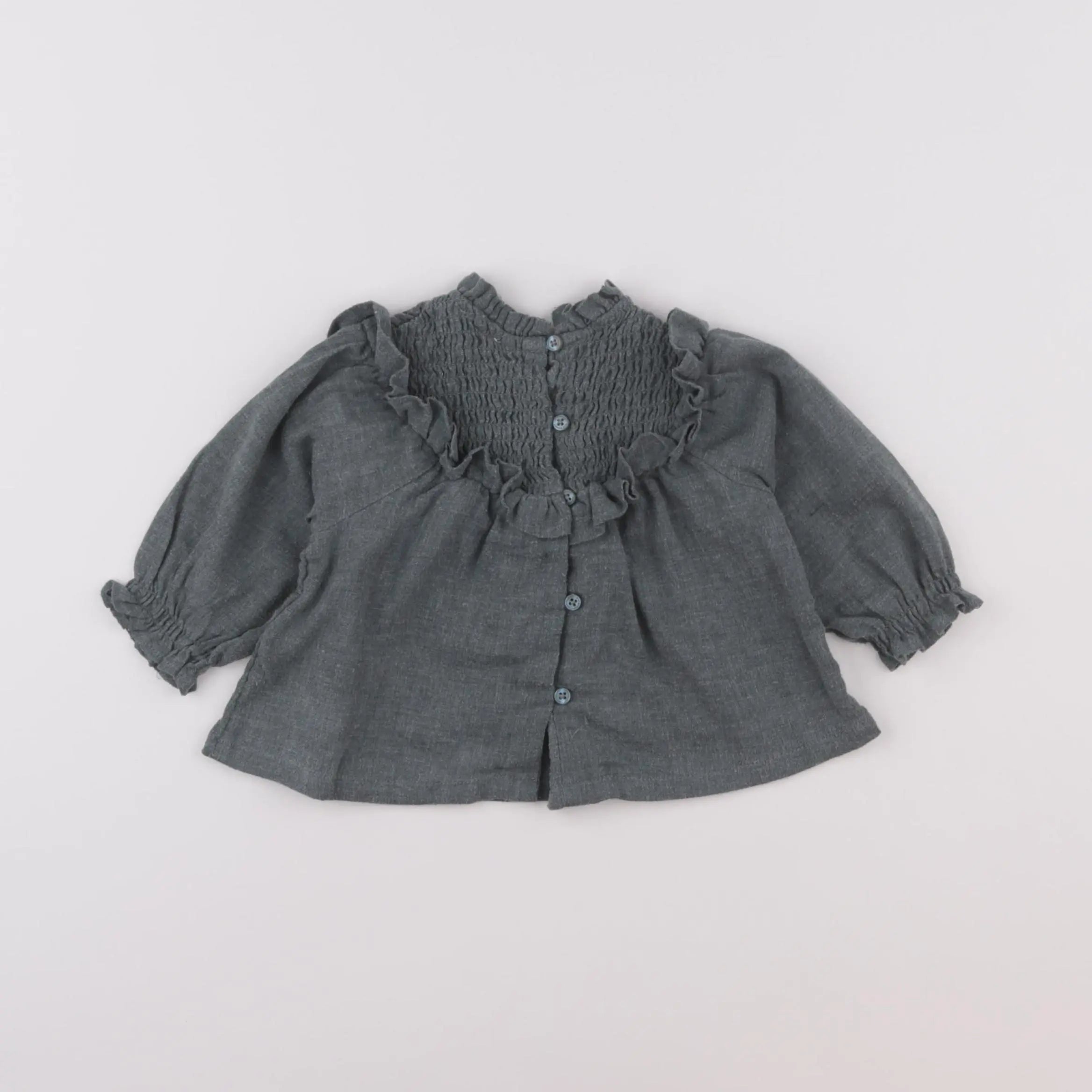 Vertbaudet - blouse vert - 3 mois