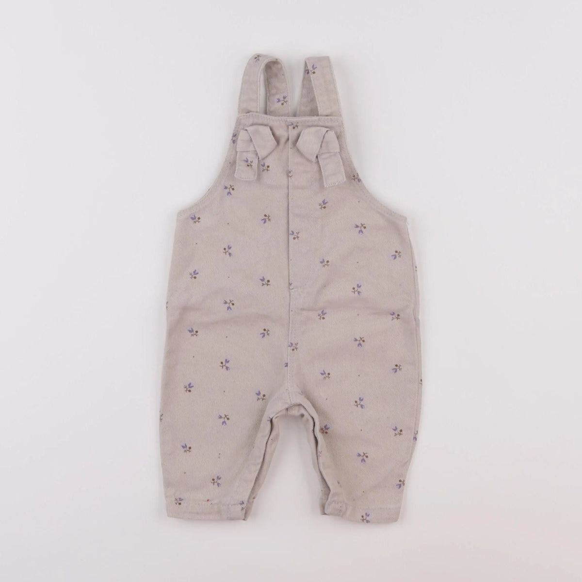 Vertbaudet - salopette beige - 3 mois