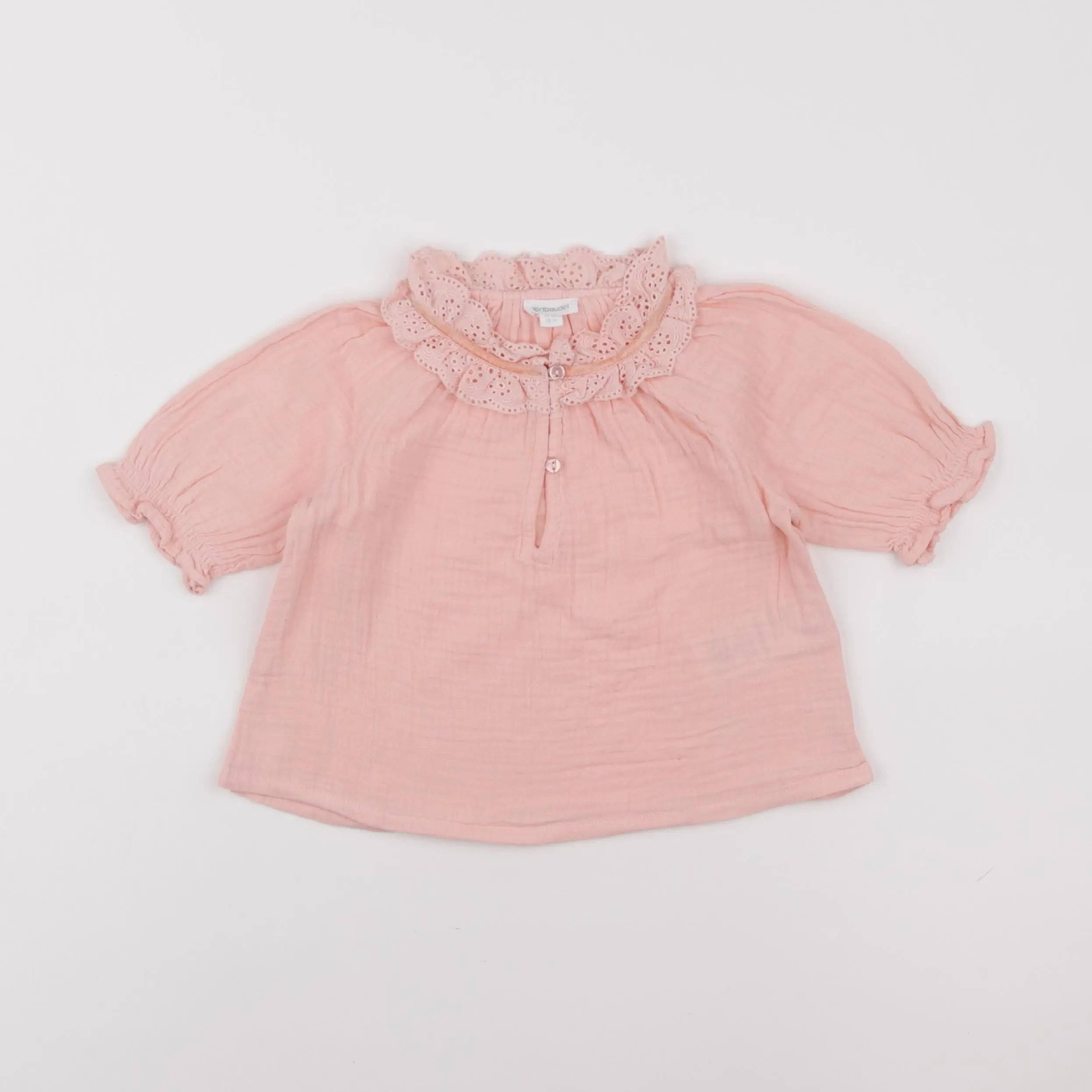 Vertbaudet - blouse rose - 18 mois