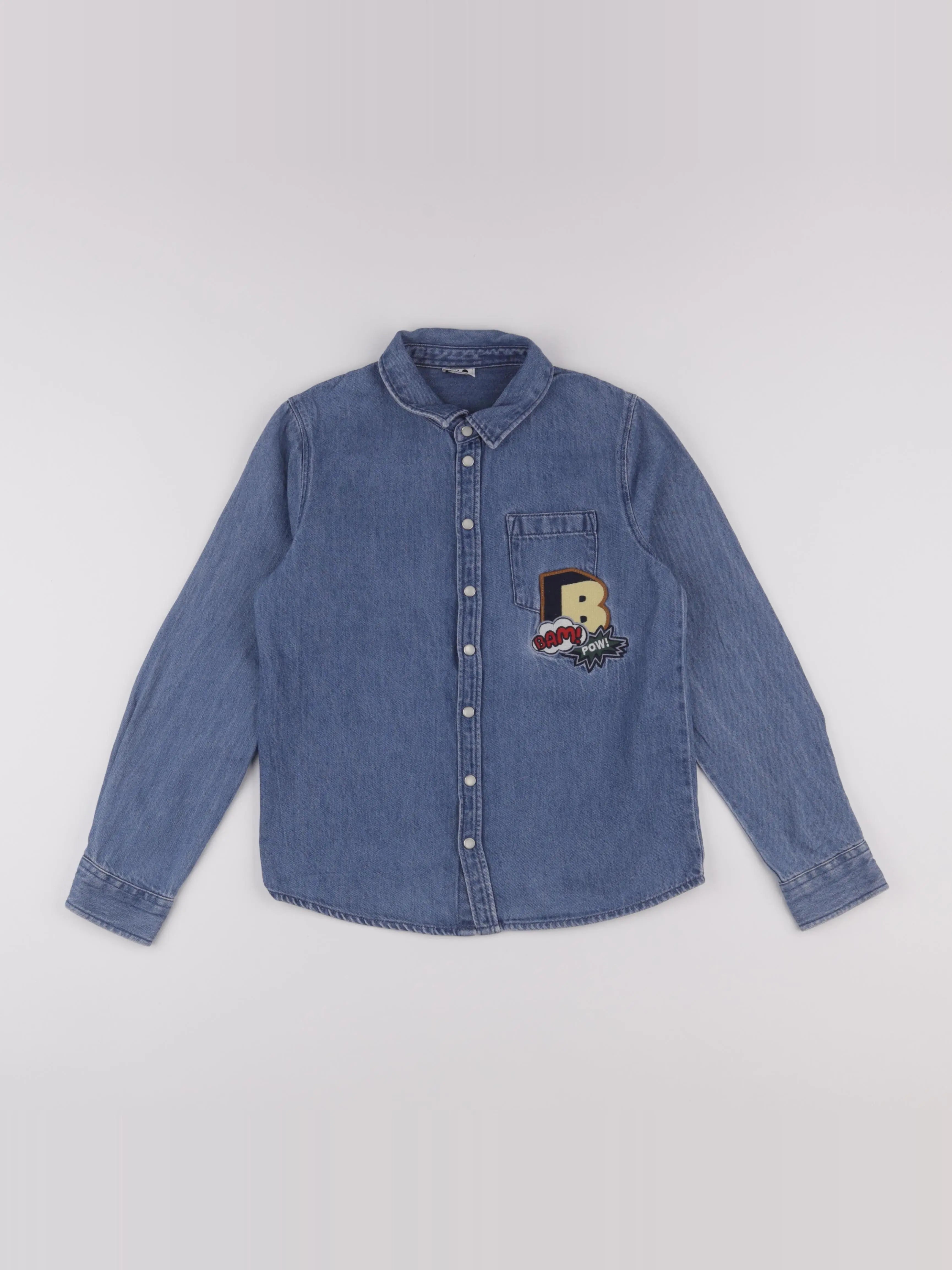 Tape à l'oeil - chemise bleu - 10 ans