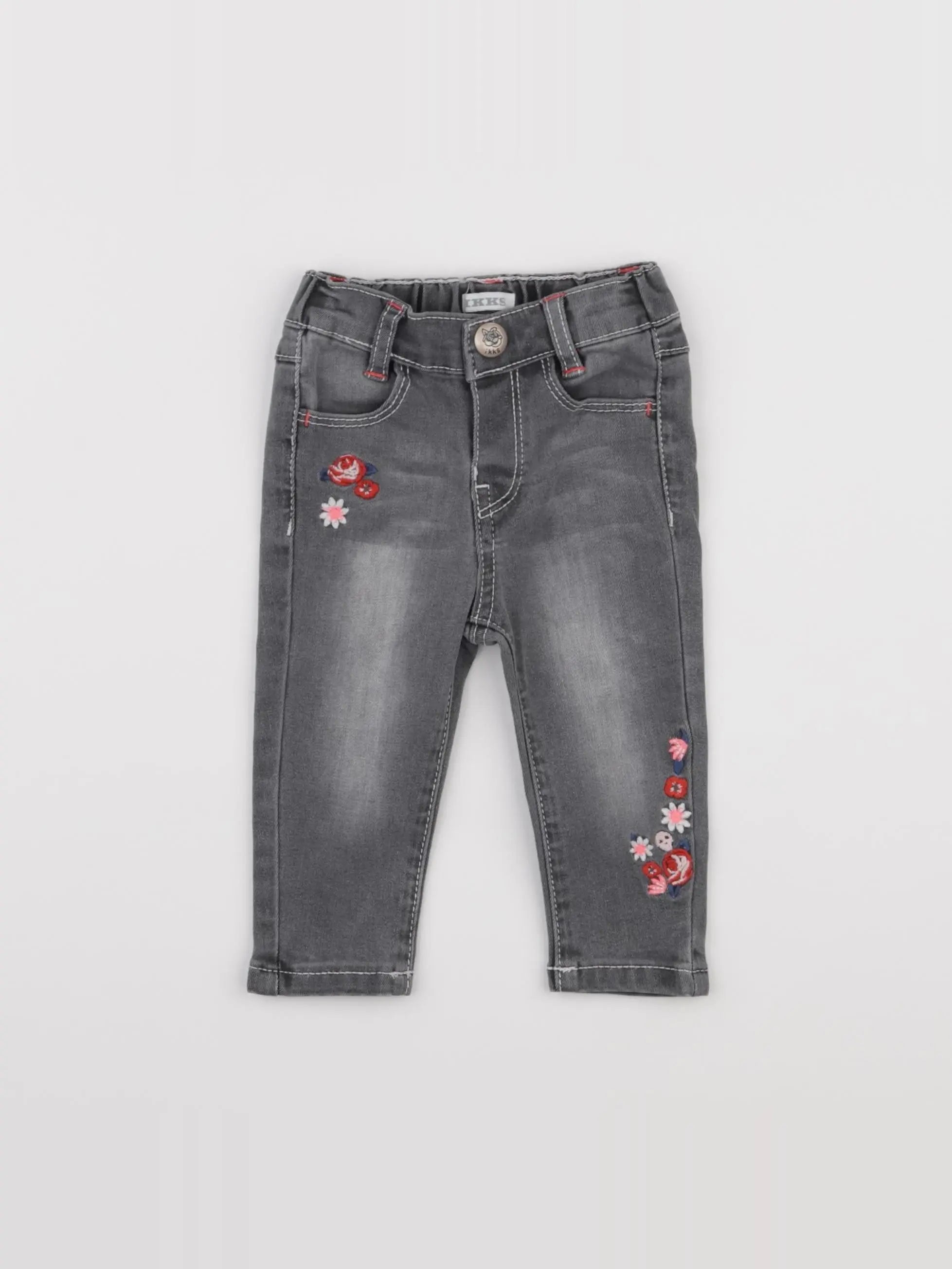 IKKS - jean gris - 6 mois