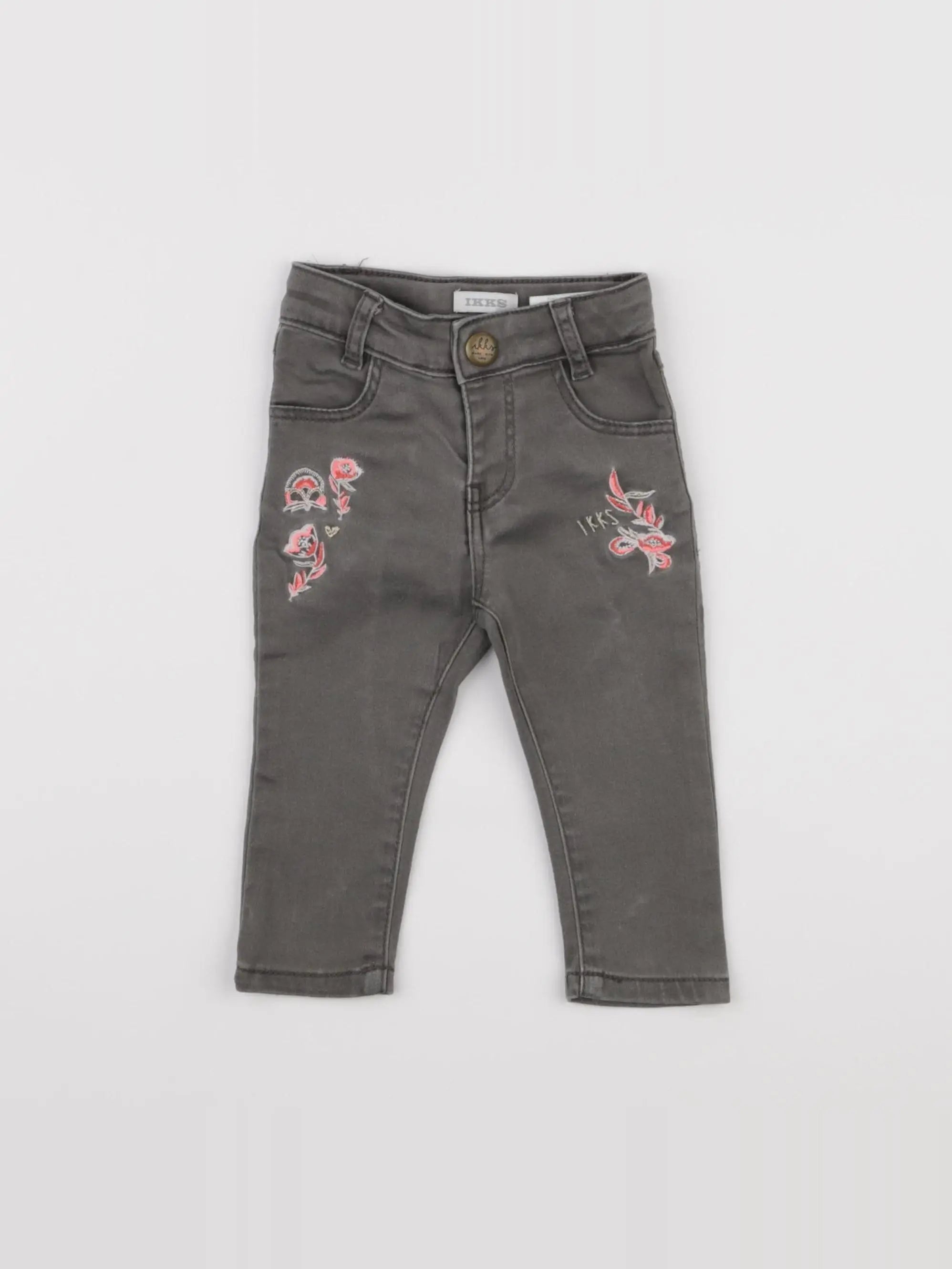 IKKS - jean gris - 6 mois