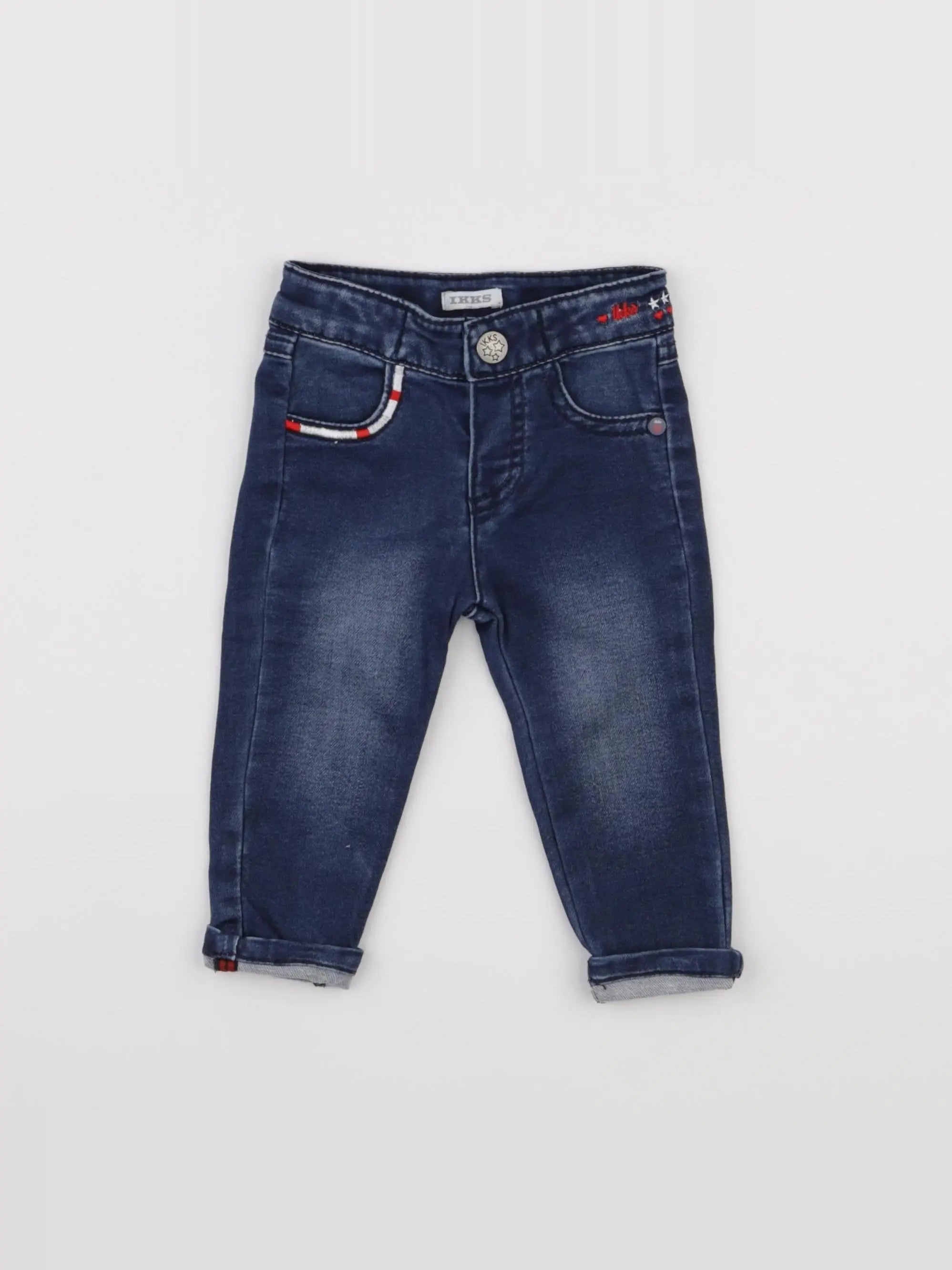 IKKS - jean bleu - 6 mois