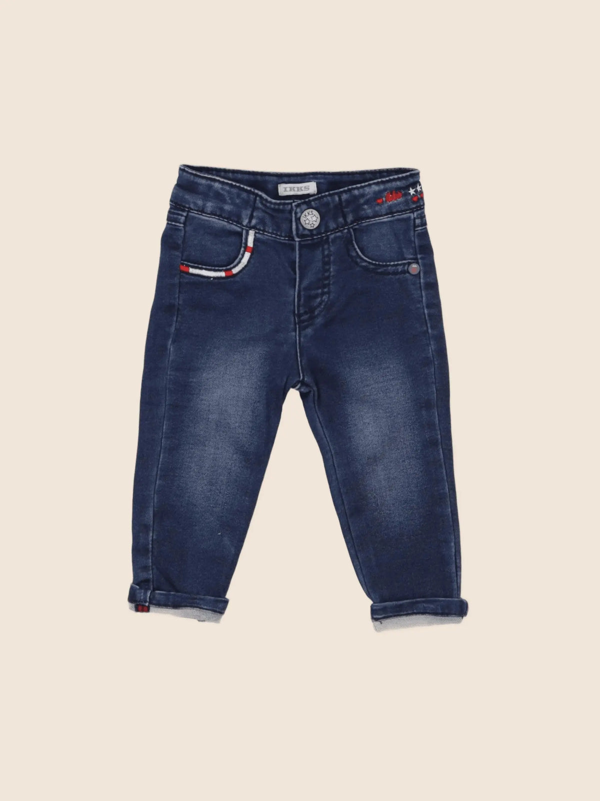 IKKS - jean bleu - 6 mois