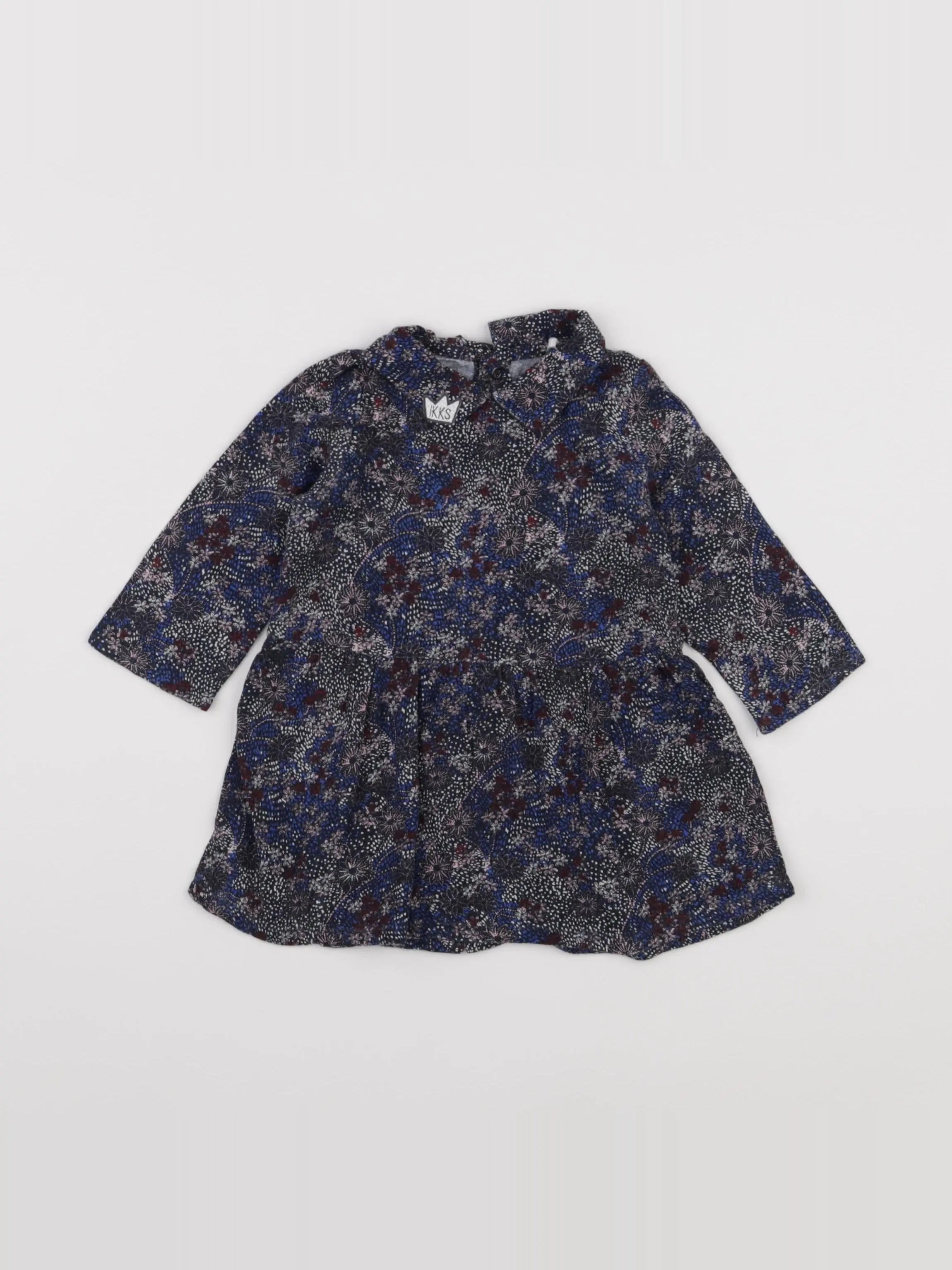 IKKS - robe bleu - 6 mois