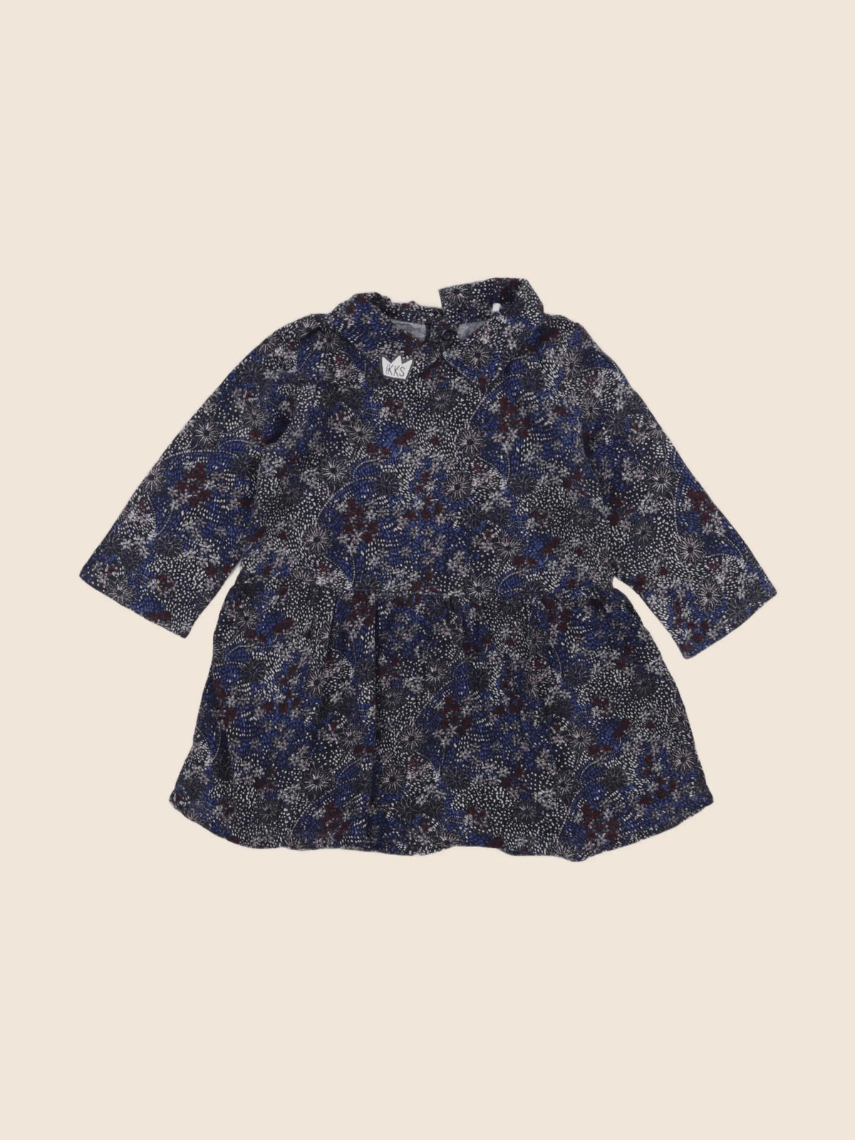 IKKS - robe bleu - 6 mois