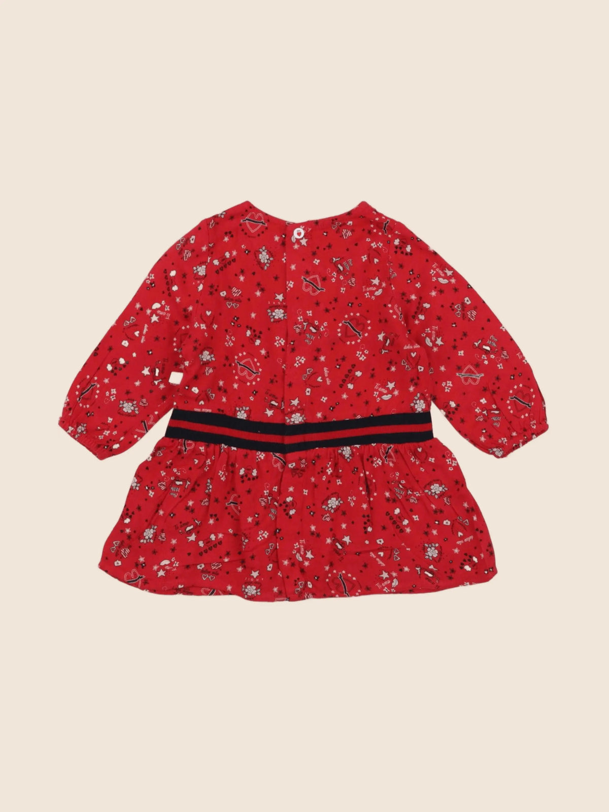 IKKS - robe rouge - 6 mois