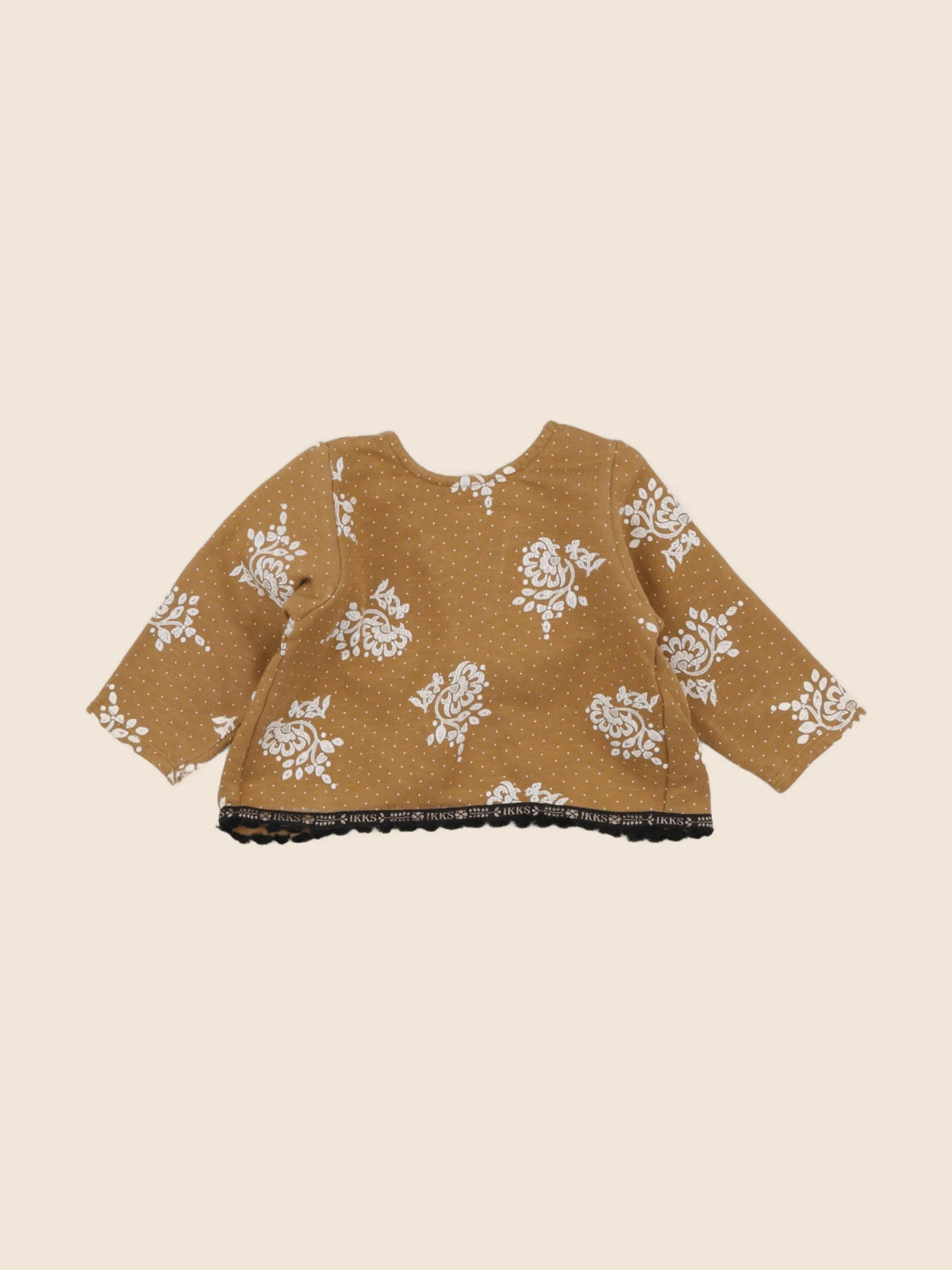 IKKS - sweat jaune - 6 mois