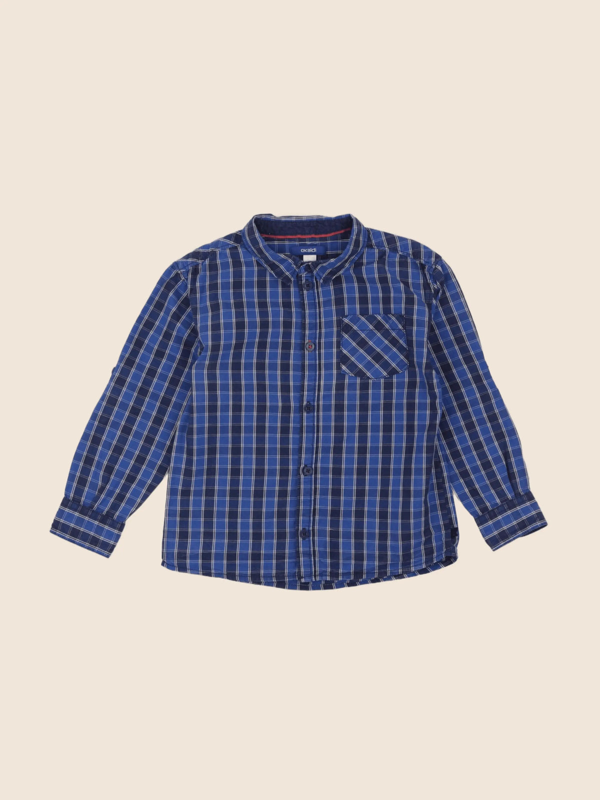 Okaidi - chemise bleu - 4 ans