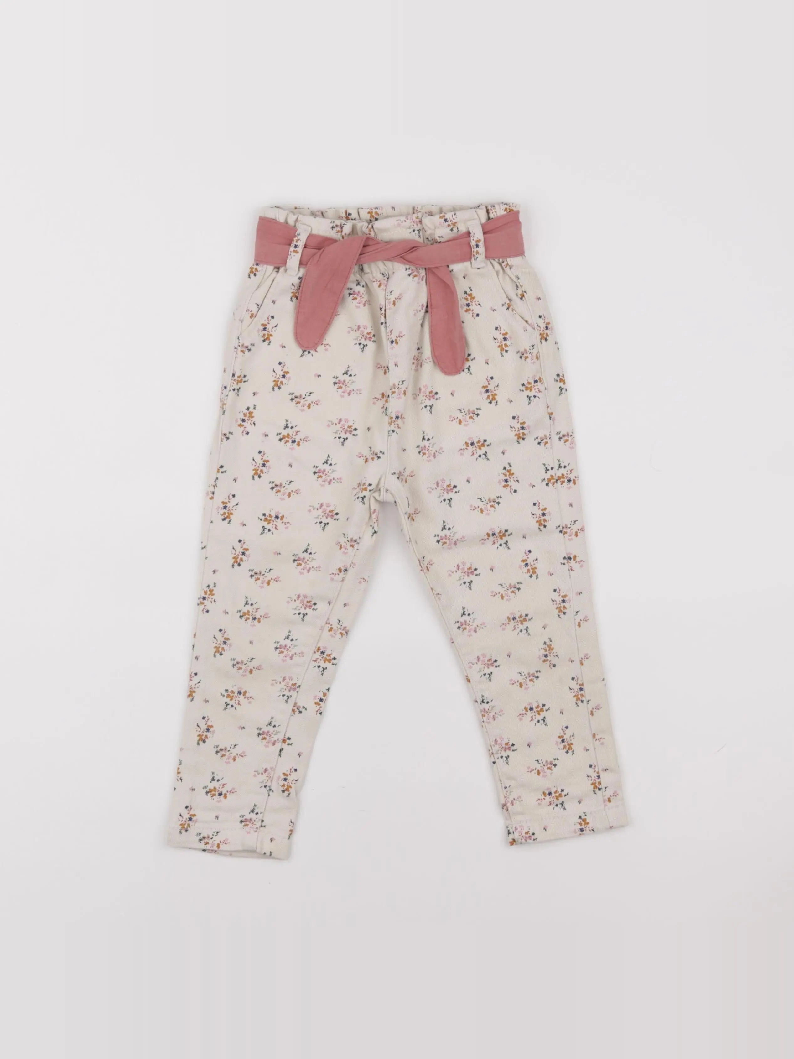 Vertbaudet - jean beige - 24 mois