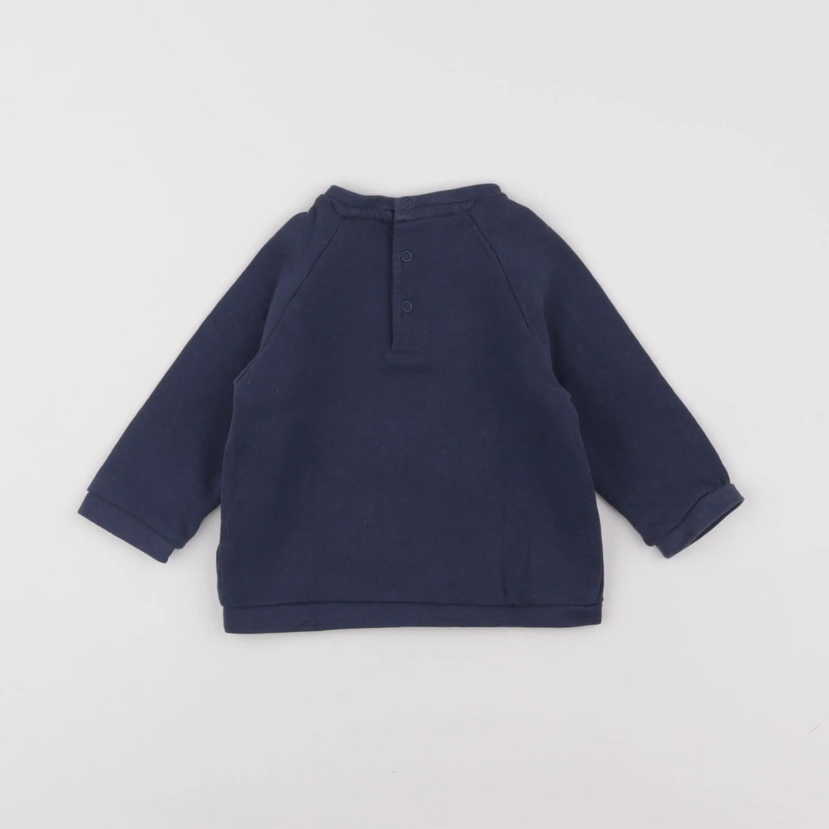Vertbaudet - sweat bleu - 12 mois