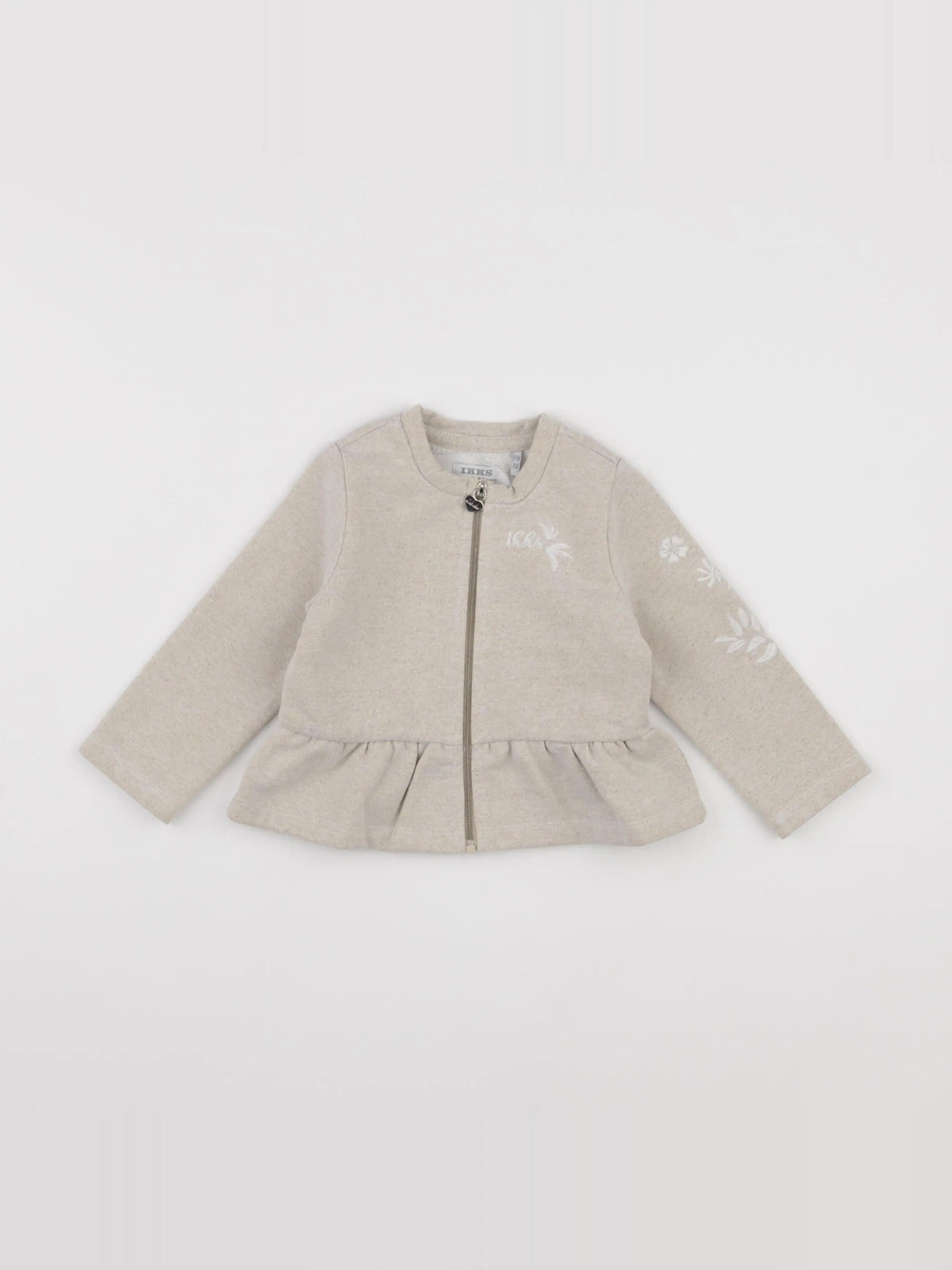 IKKS - sweat imprimé au dos beige, or - 18 mois