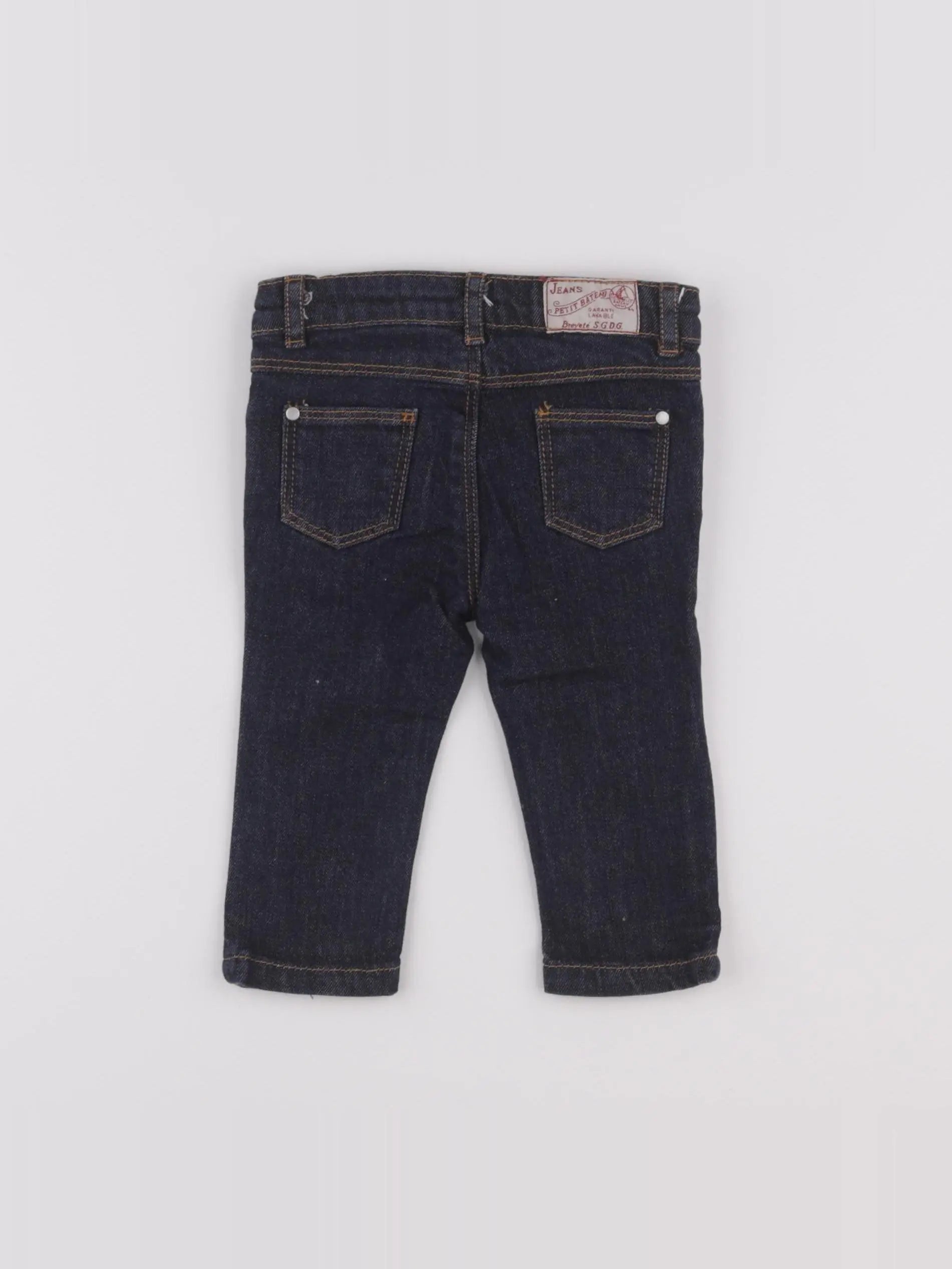 Petit Bateau - jean bleu - 6 mois