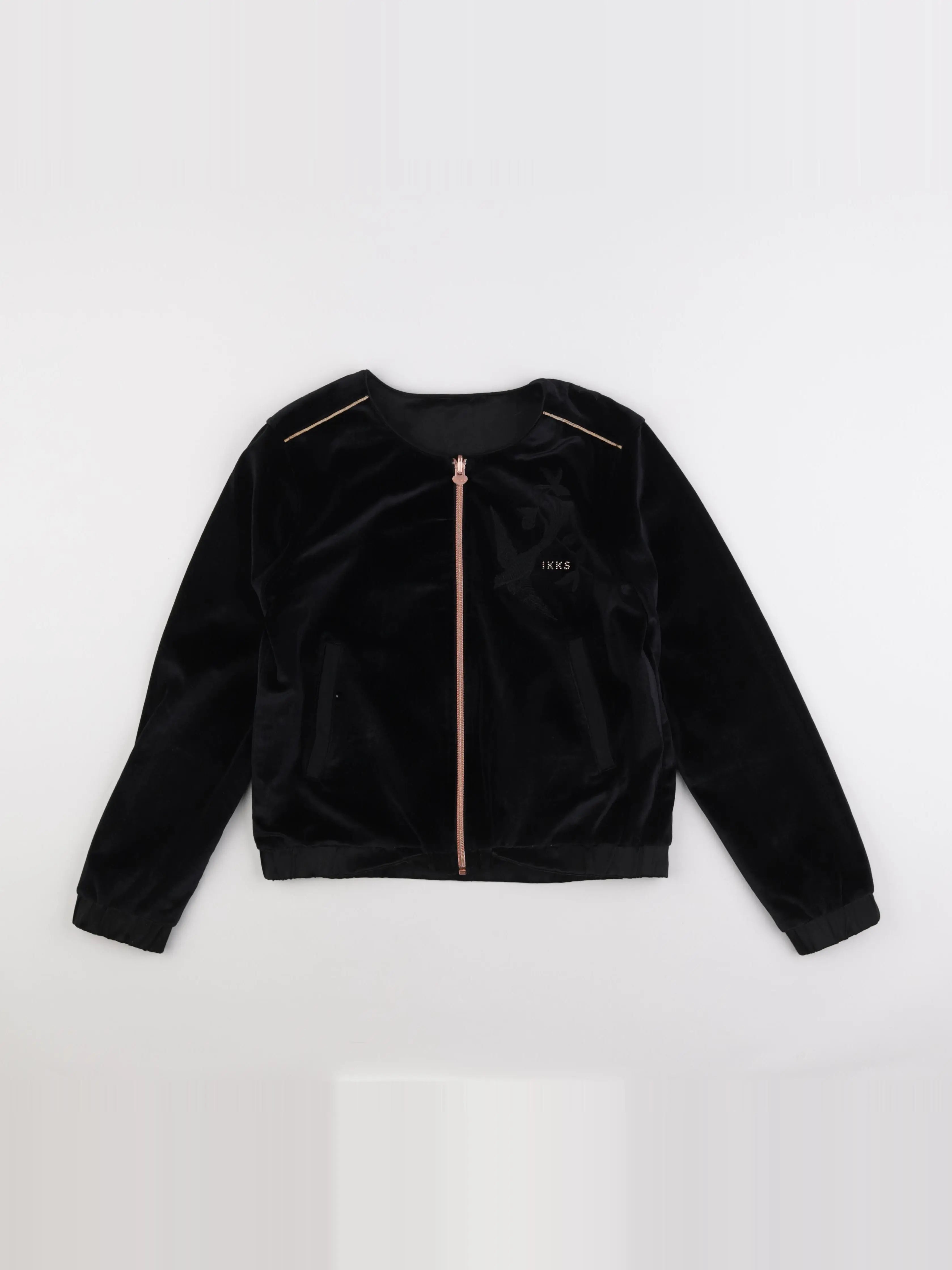 IKKS - veste réversible noir - 12 ans
