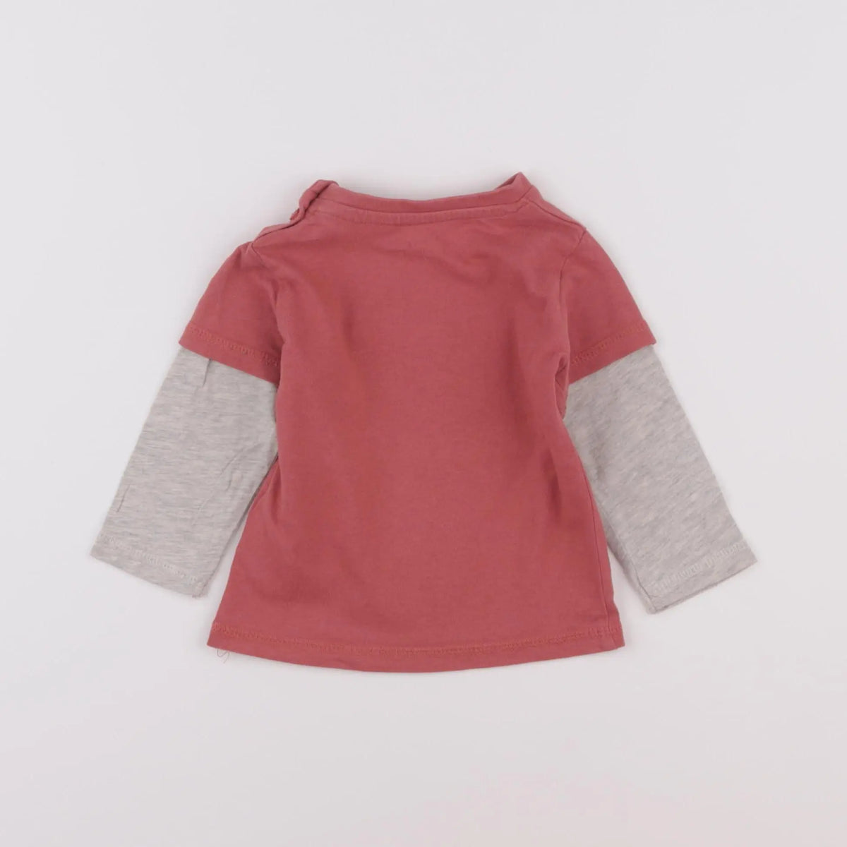 Vertbaudet - tee-shirt rouge - 6 mois