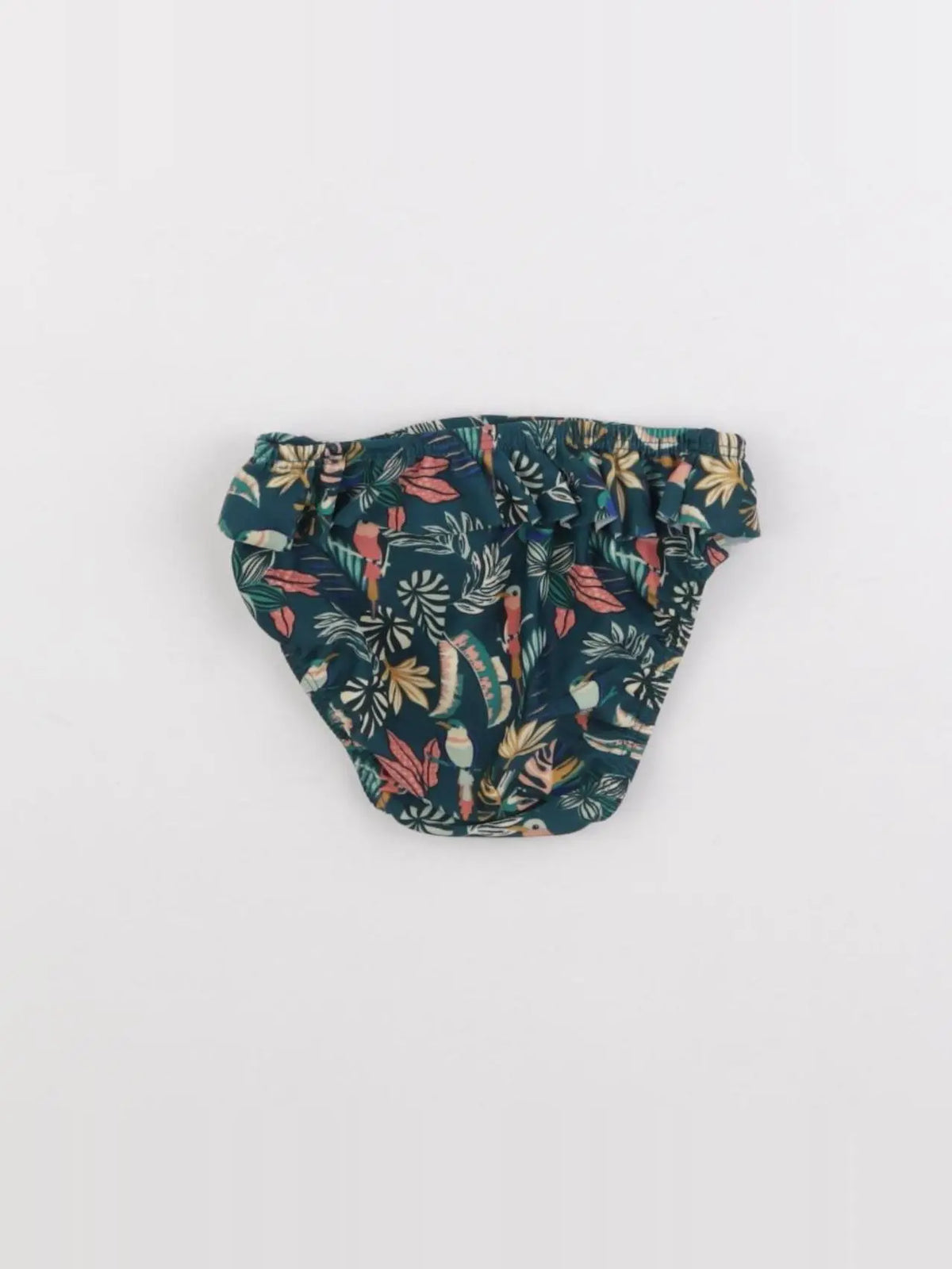 Vertbaudet - maillot de bain vert - 12 mois