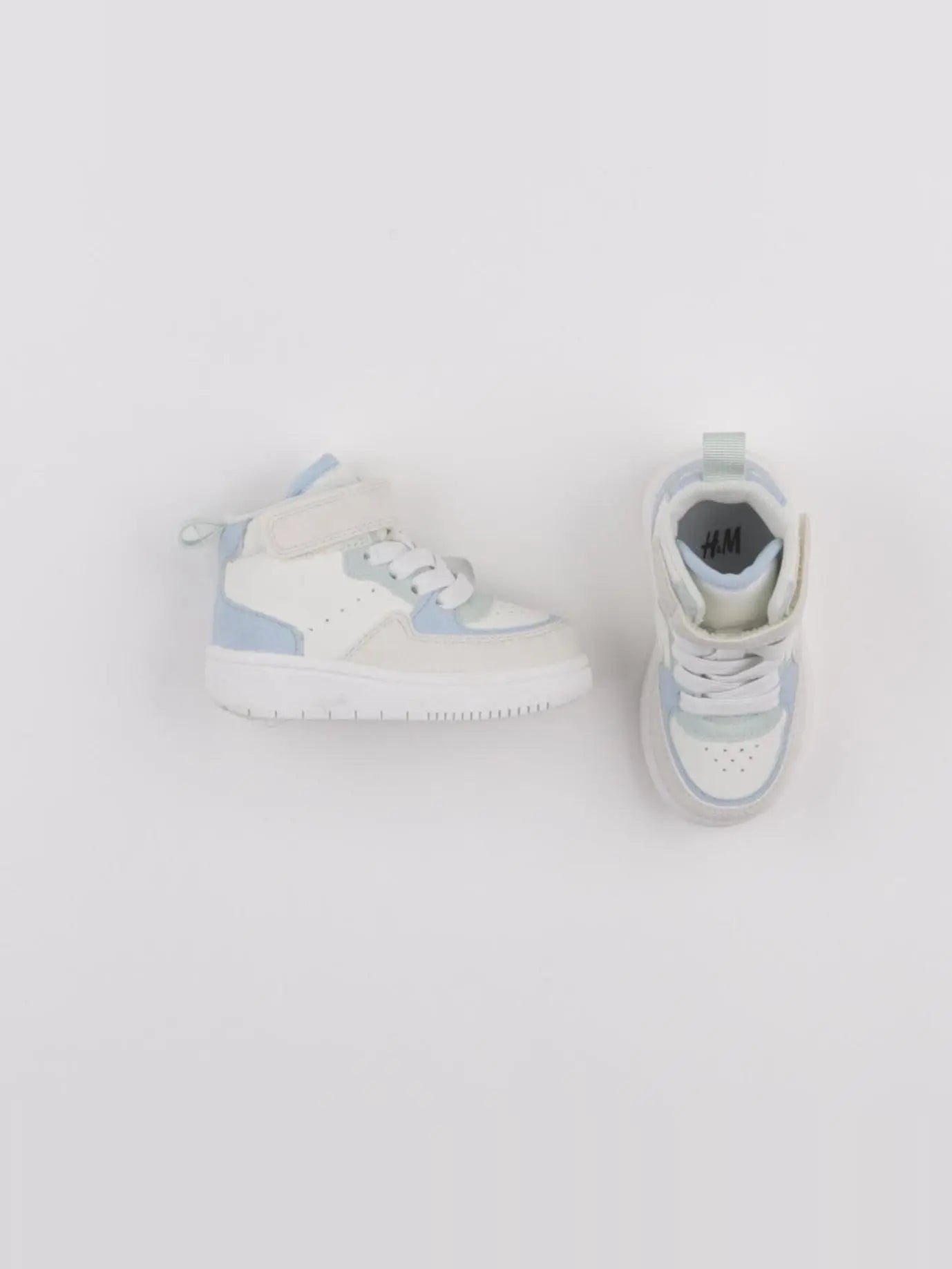 H&M - baskets blanc, bleu - pointure 18/19