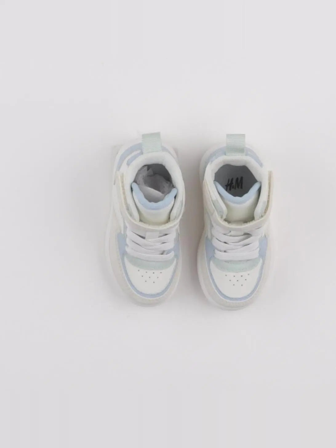 H&M - baskets blanc, bleu - pointure 18/19