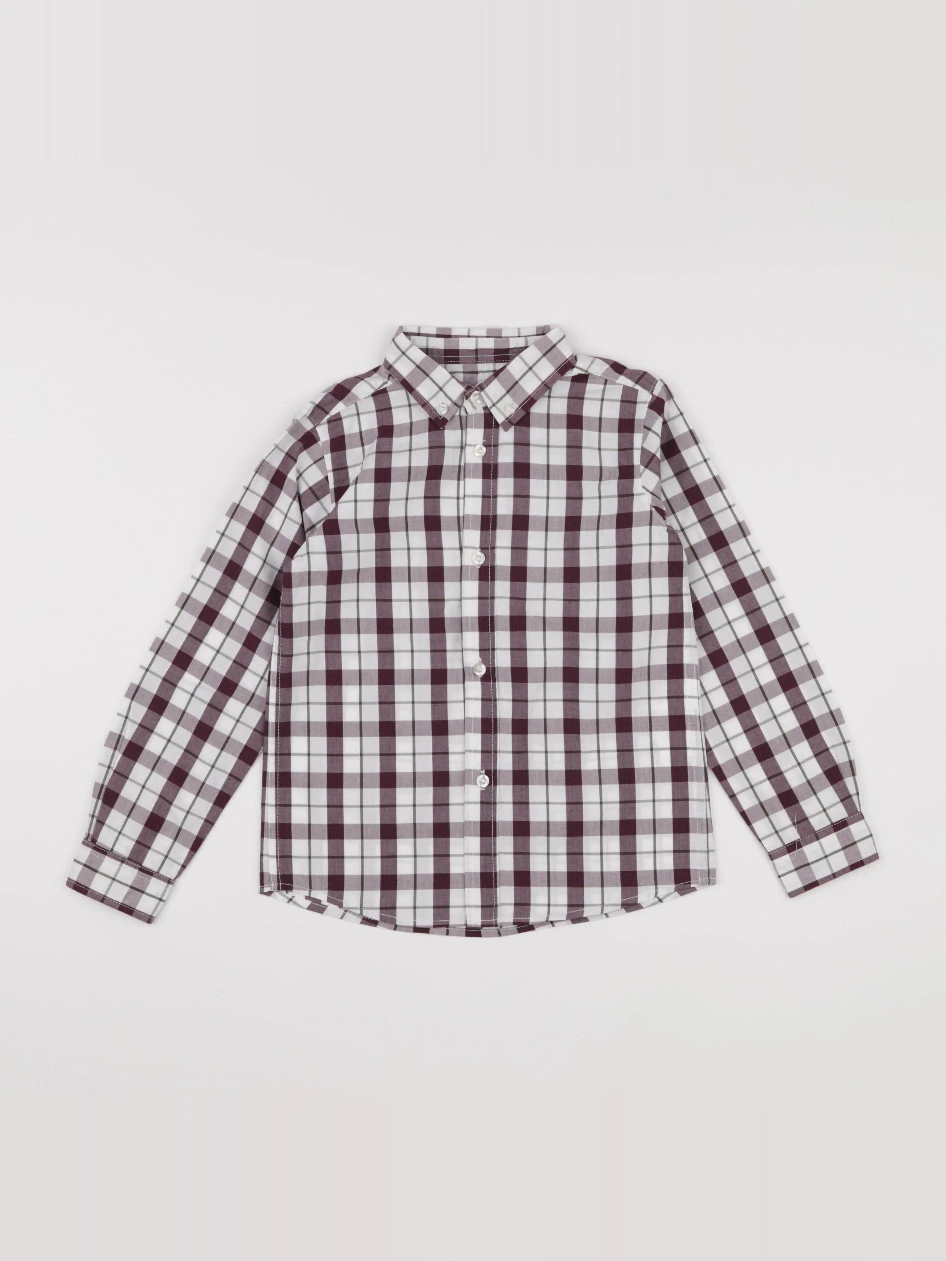 Gocco - chemise blanc, rouge - 4/5 ans