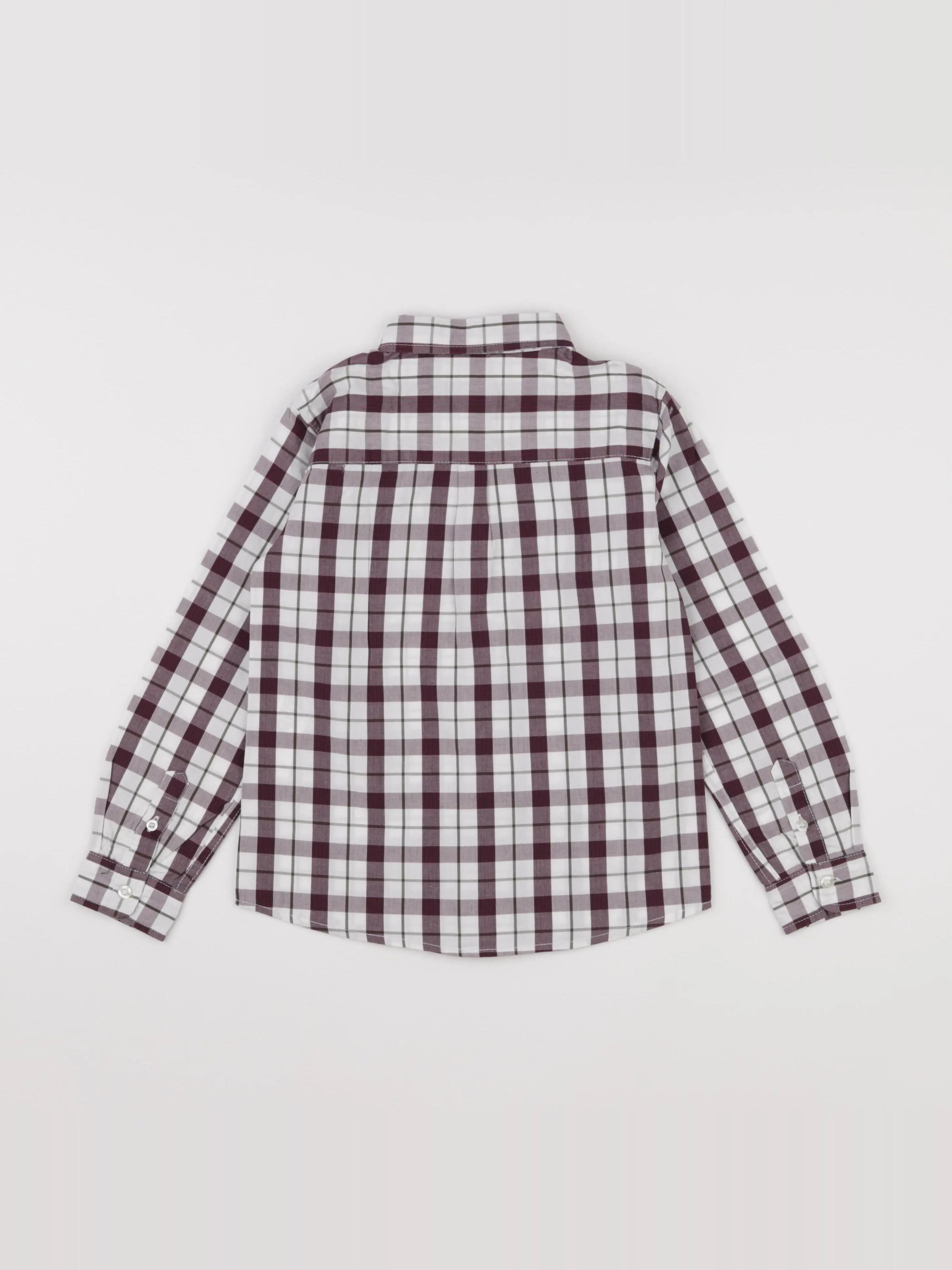 Gocco - chemise blanc, rouge - 4/5 ans