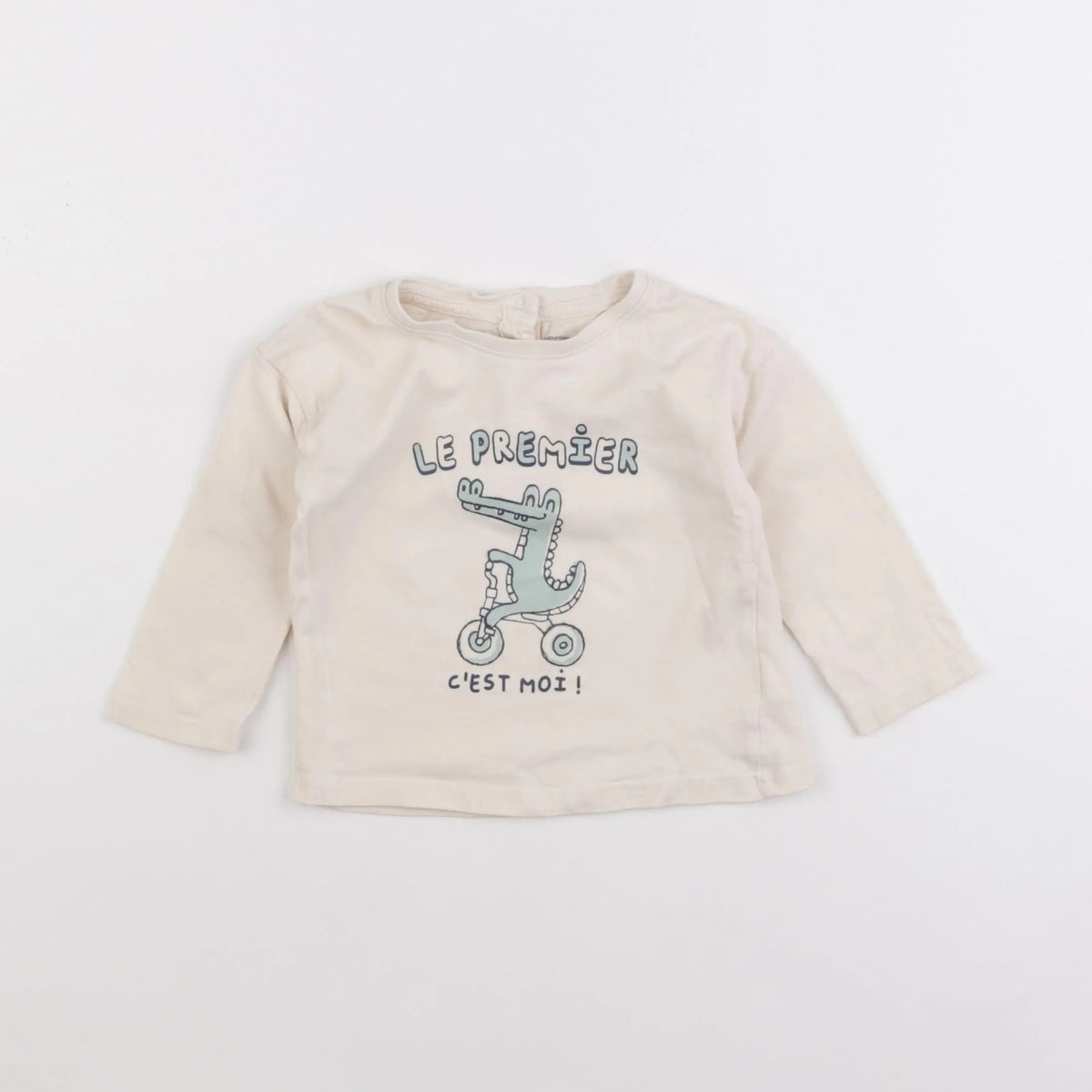 Vertbaudet - tee-shirt beige - 18 mois