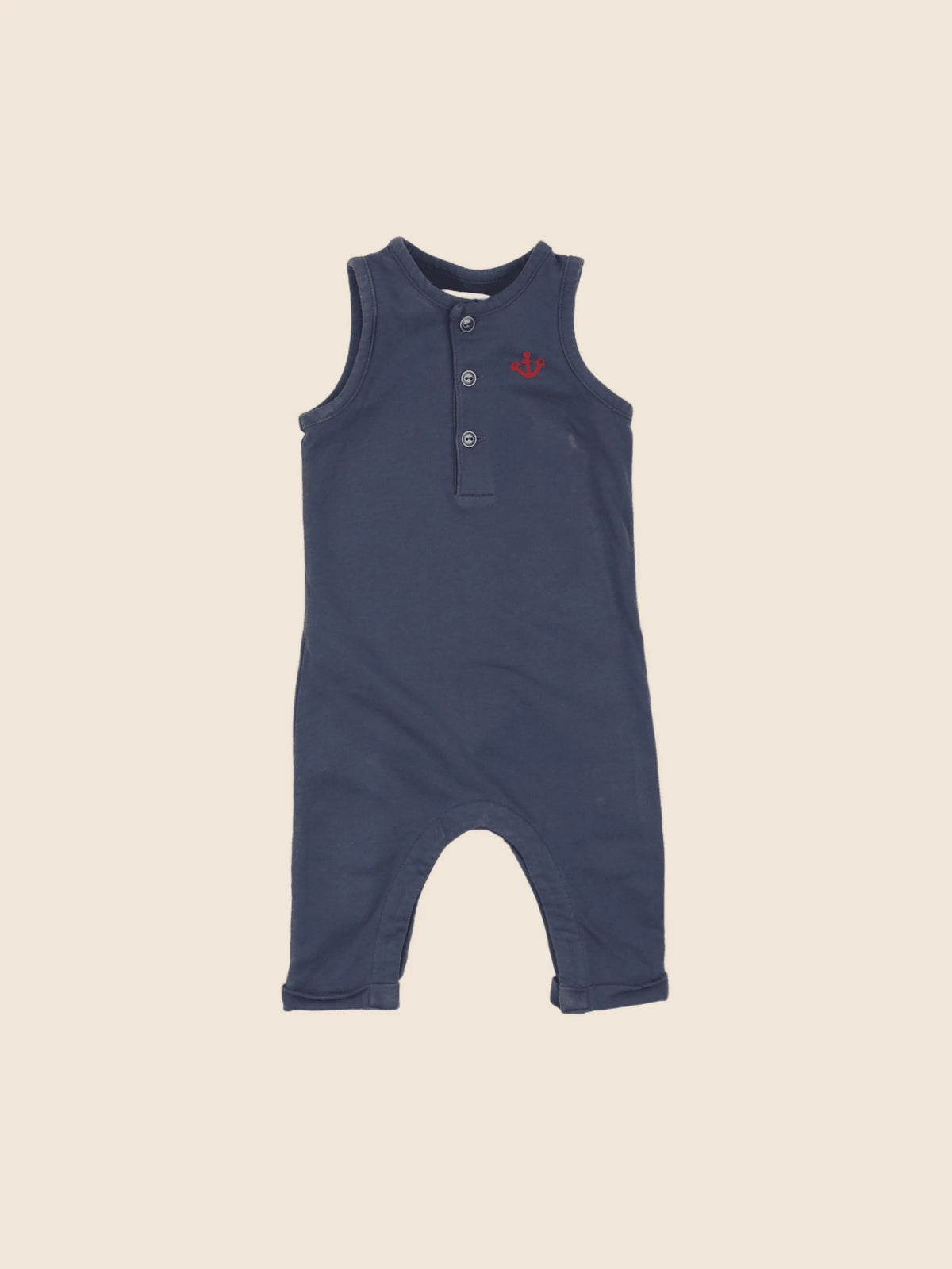 Vertbaudet - combinaison bleu - 6 mois